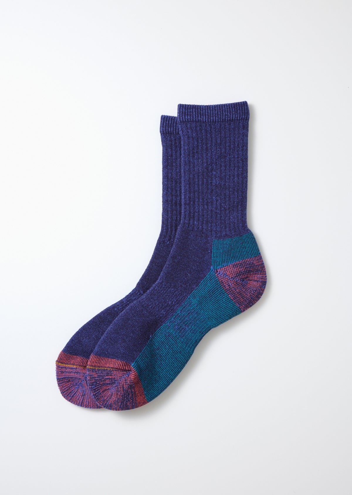 ROTOTO Double Face Merino Pile Socks in Dark Blue