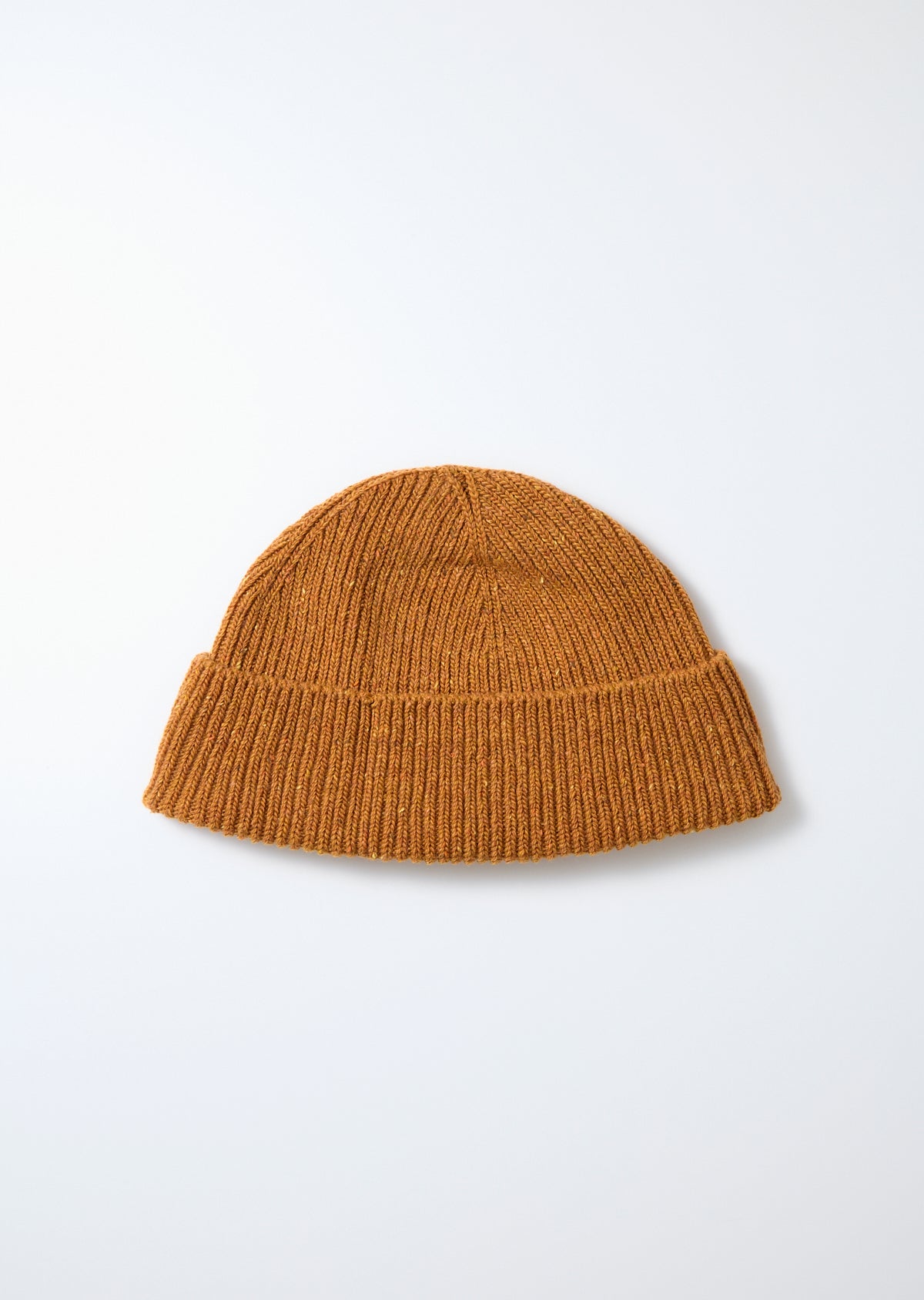 ROTOTO Nep Wool Seamless Beanie in Orange