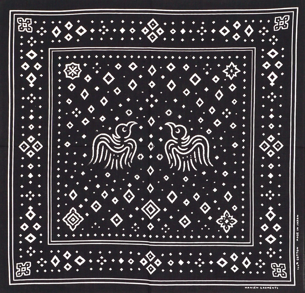 HANSEN Hugin & Munin Bandana - Black