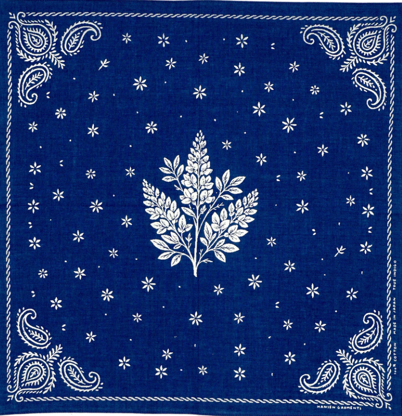 HANSEN Parsleyfera Bandana - Indigo