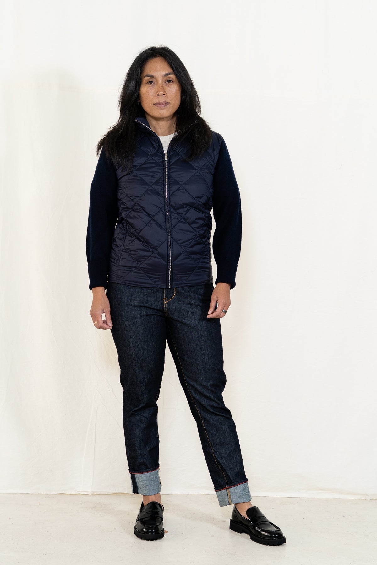 TAION Full Zip in Dark Navy