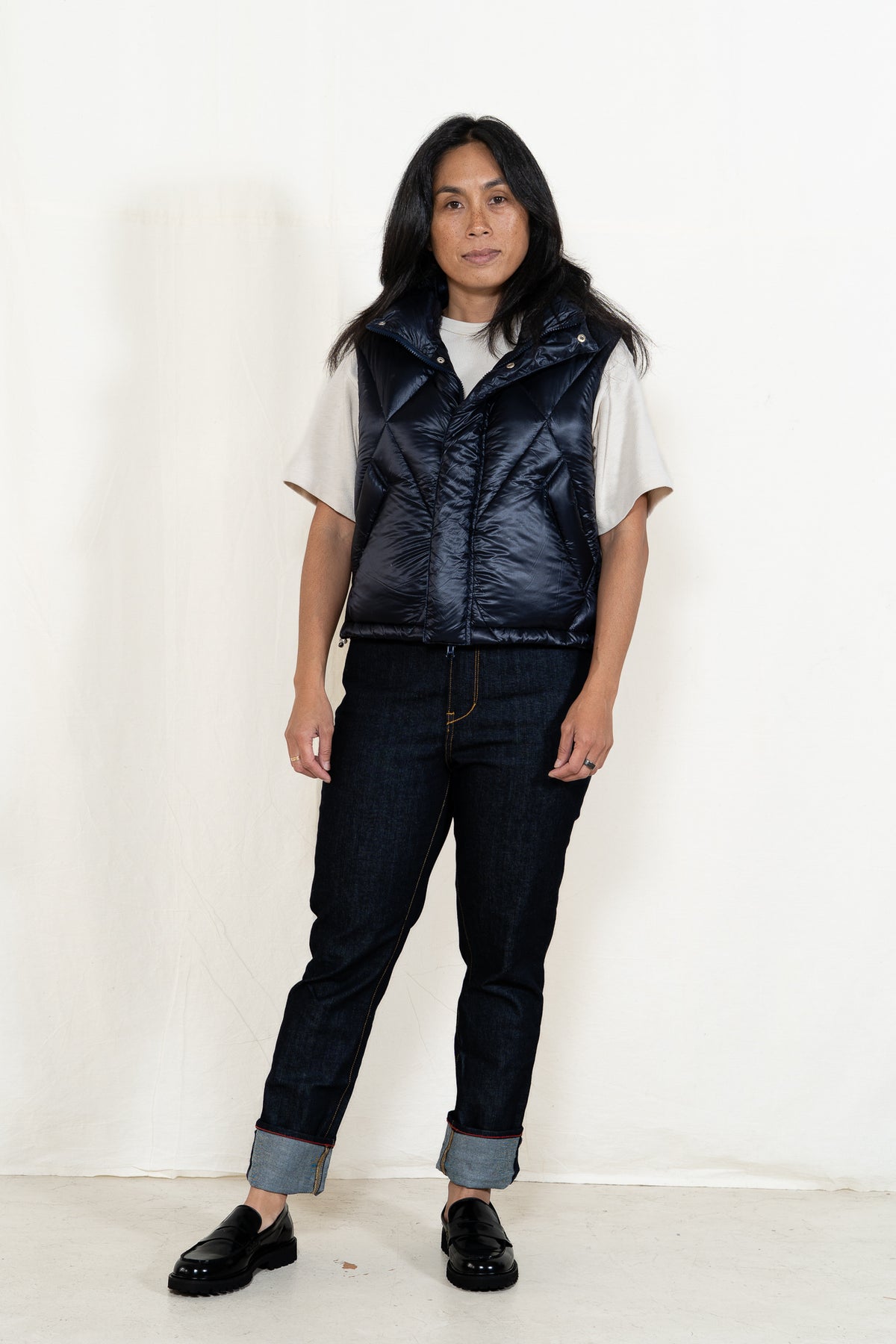 TAION Luxe Puffy Vest Dark Navy