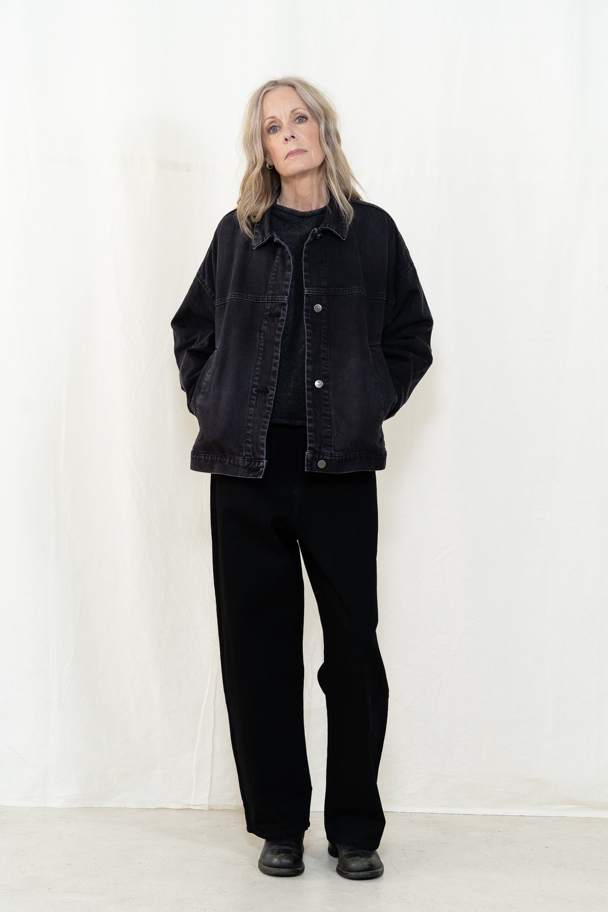 KLOKE Halt Denim Jacket in Black Fade