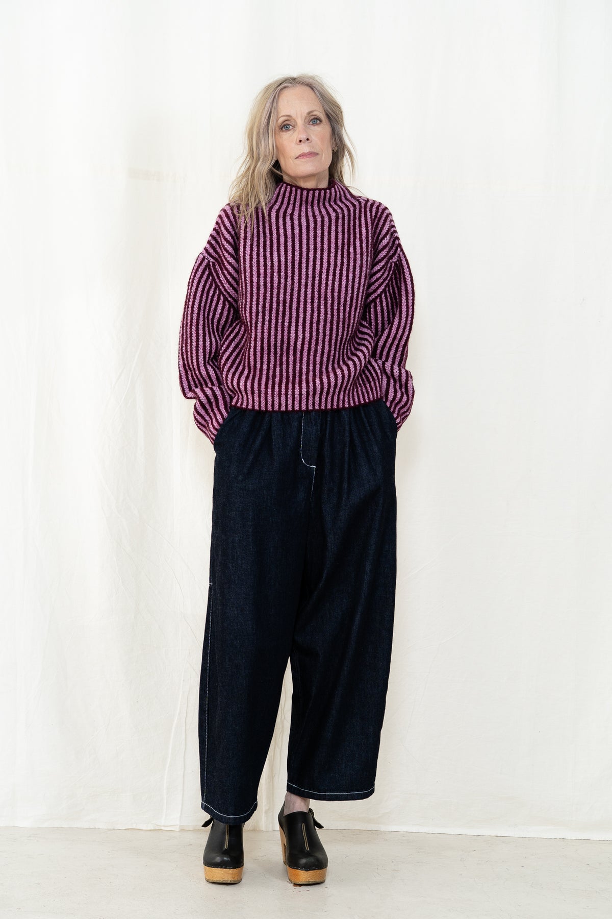 Micaela Greg Ines Sweater in Berry
