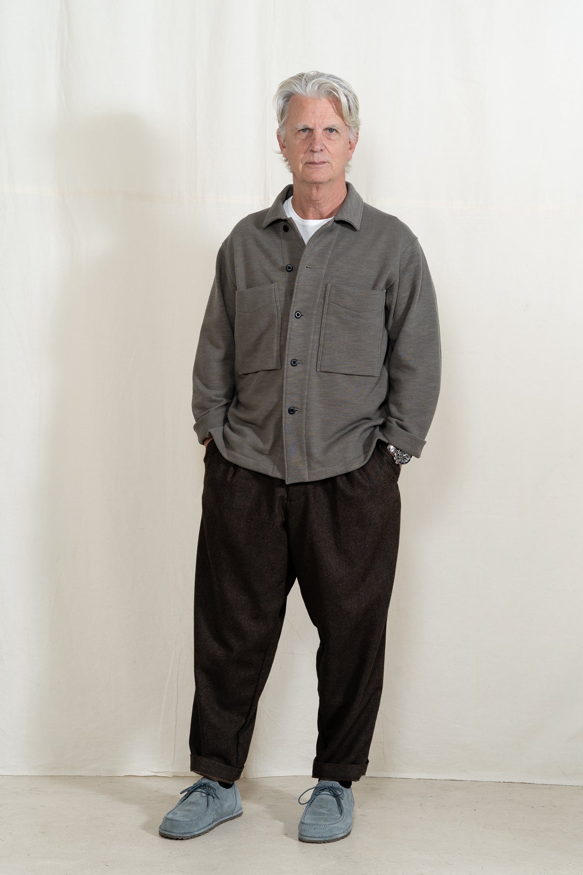 Jackman GG Sweat BB Shirt in Retro Olive