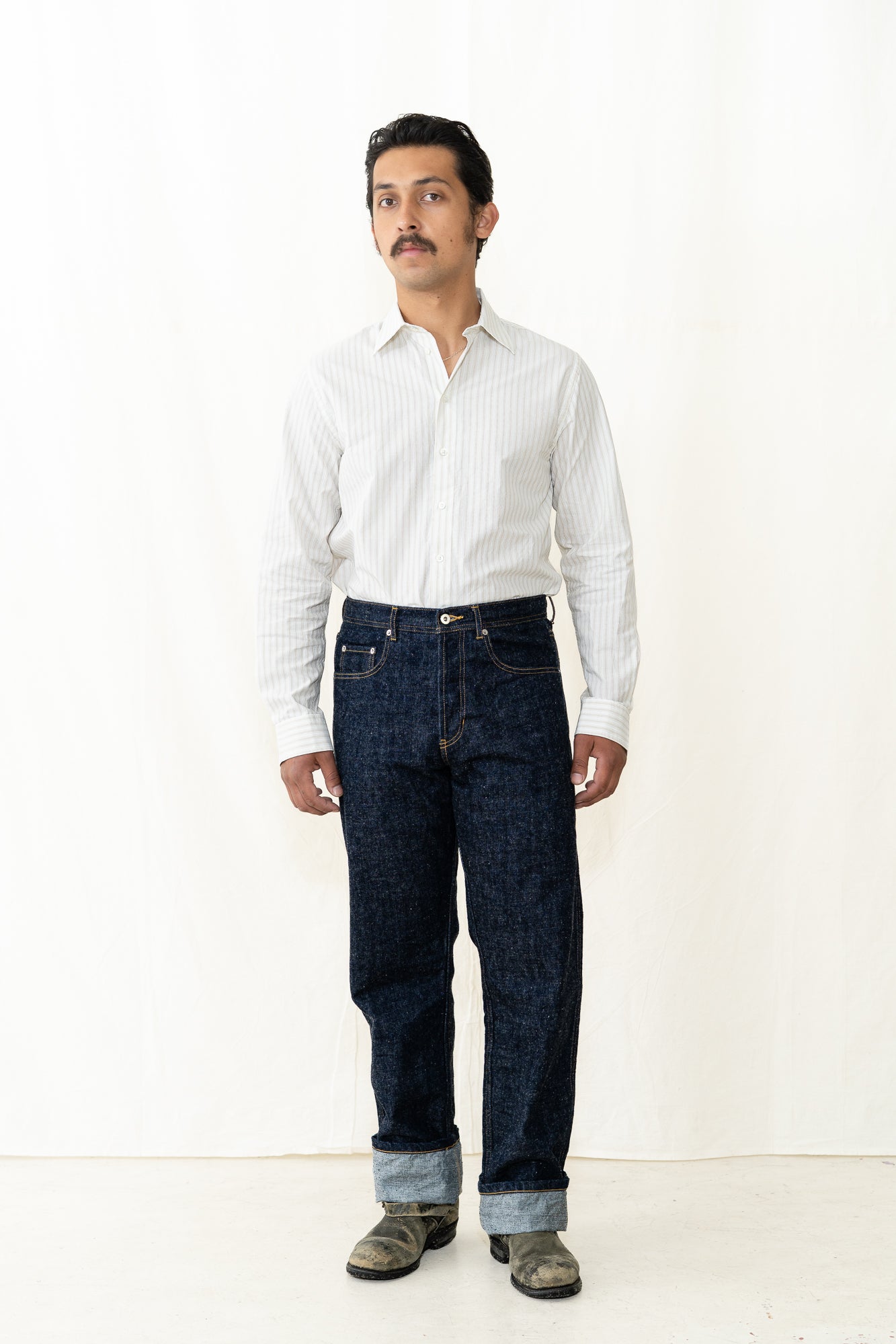 HANSEN Henri Shirt in Yellow Stripes