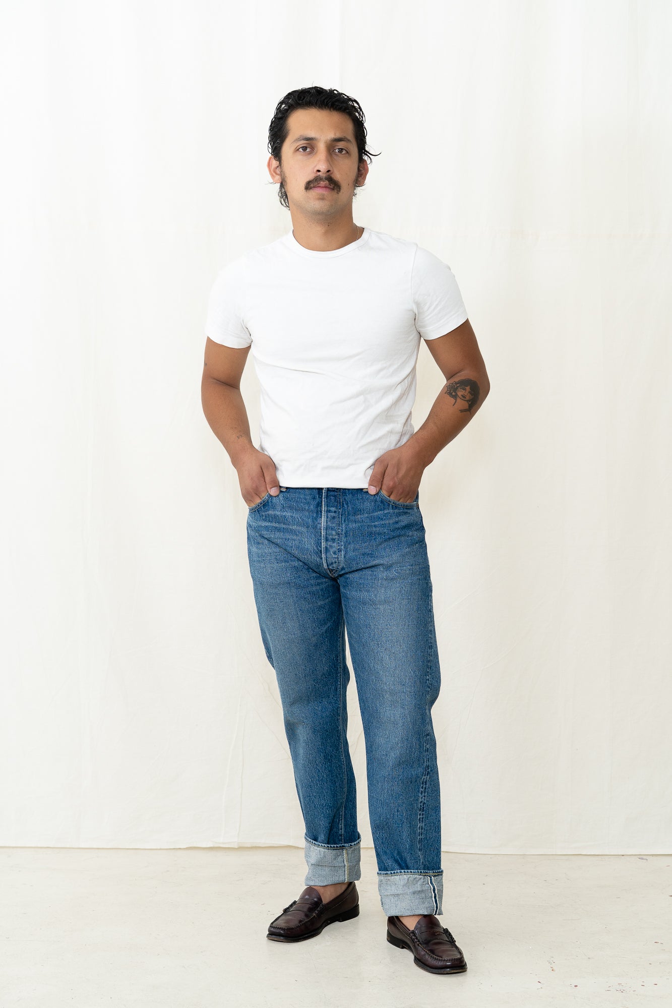 orSlow 105 Standard Denim Jeans – 2 Year Wash