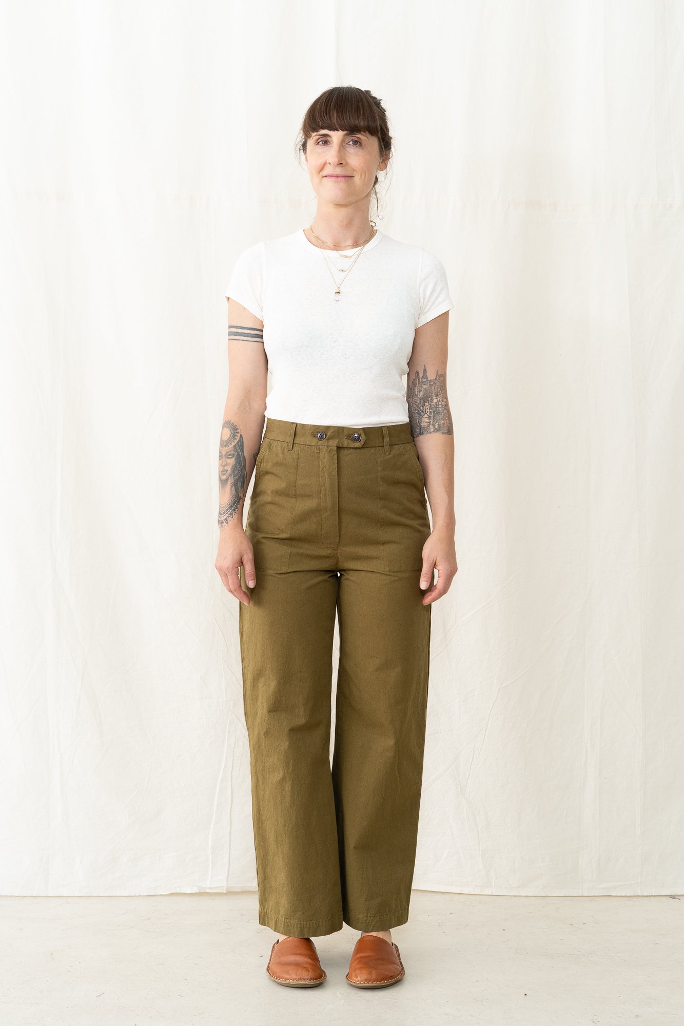 SARAHWEAR Carole Pant HD Twill Khaki
