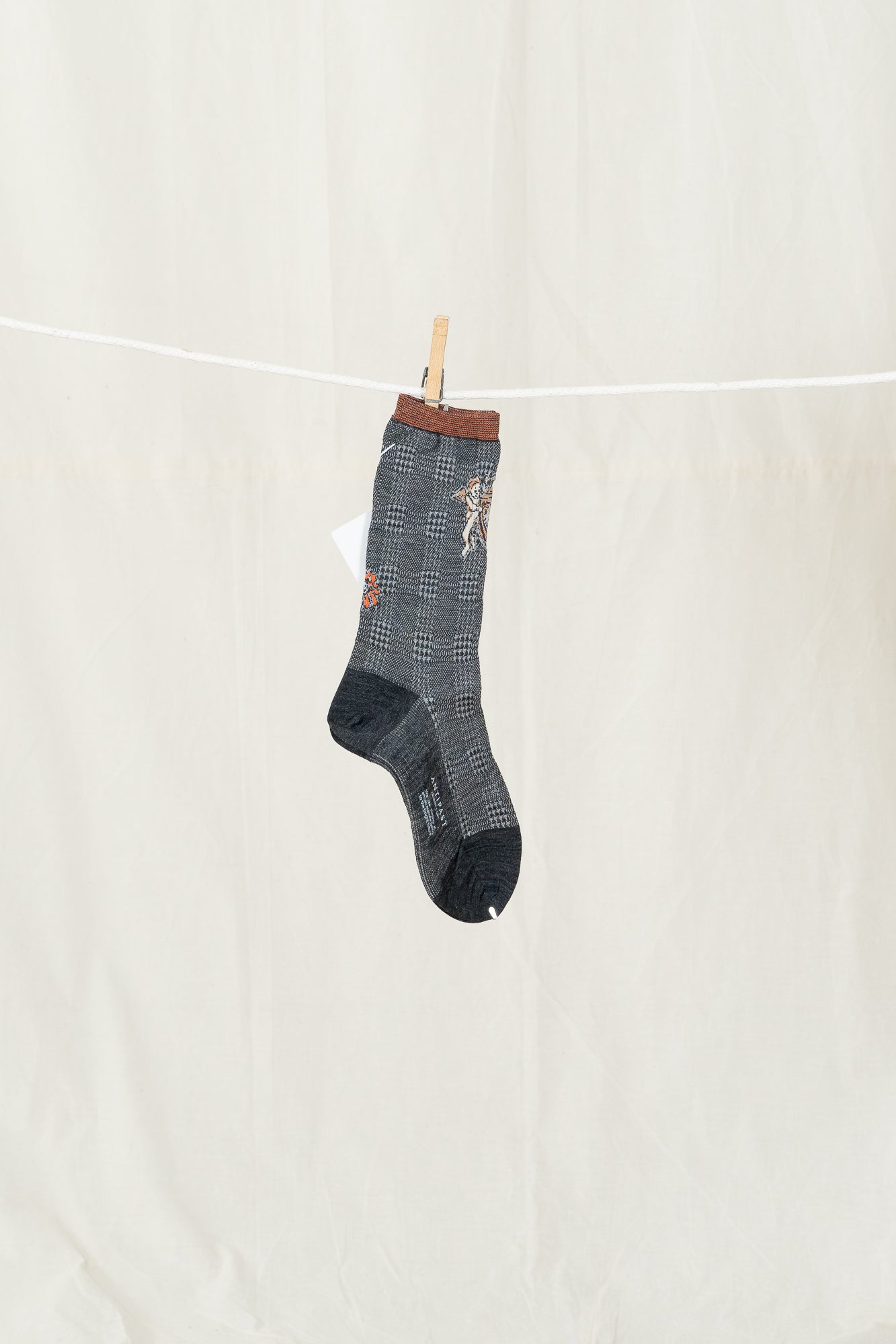 Antipast Angel's Emblem Women's Socks - Charcoal