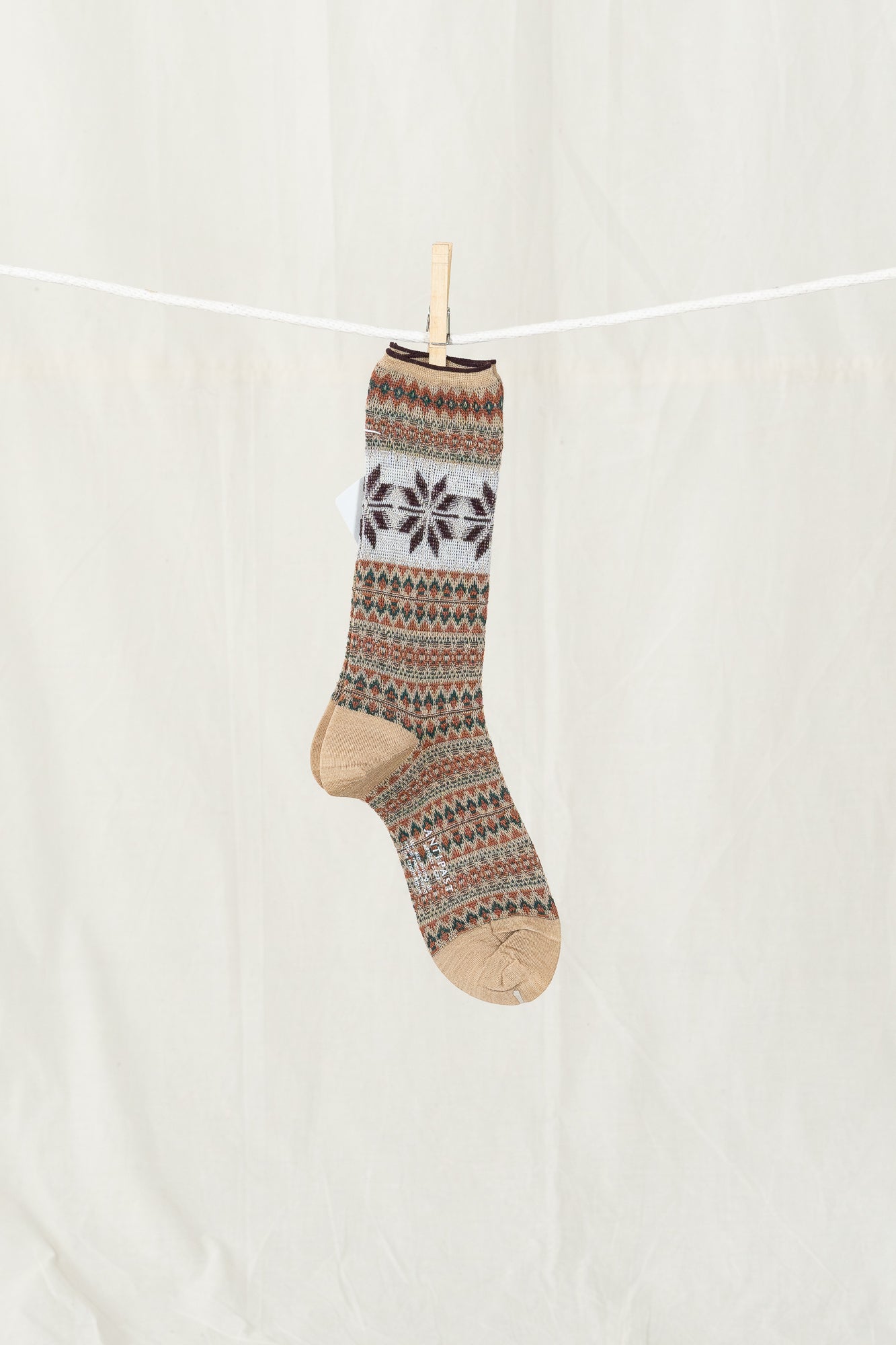 Antipast Snow Crystal Women's Socks - Beige