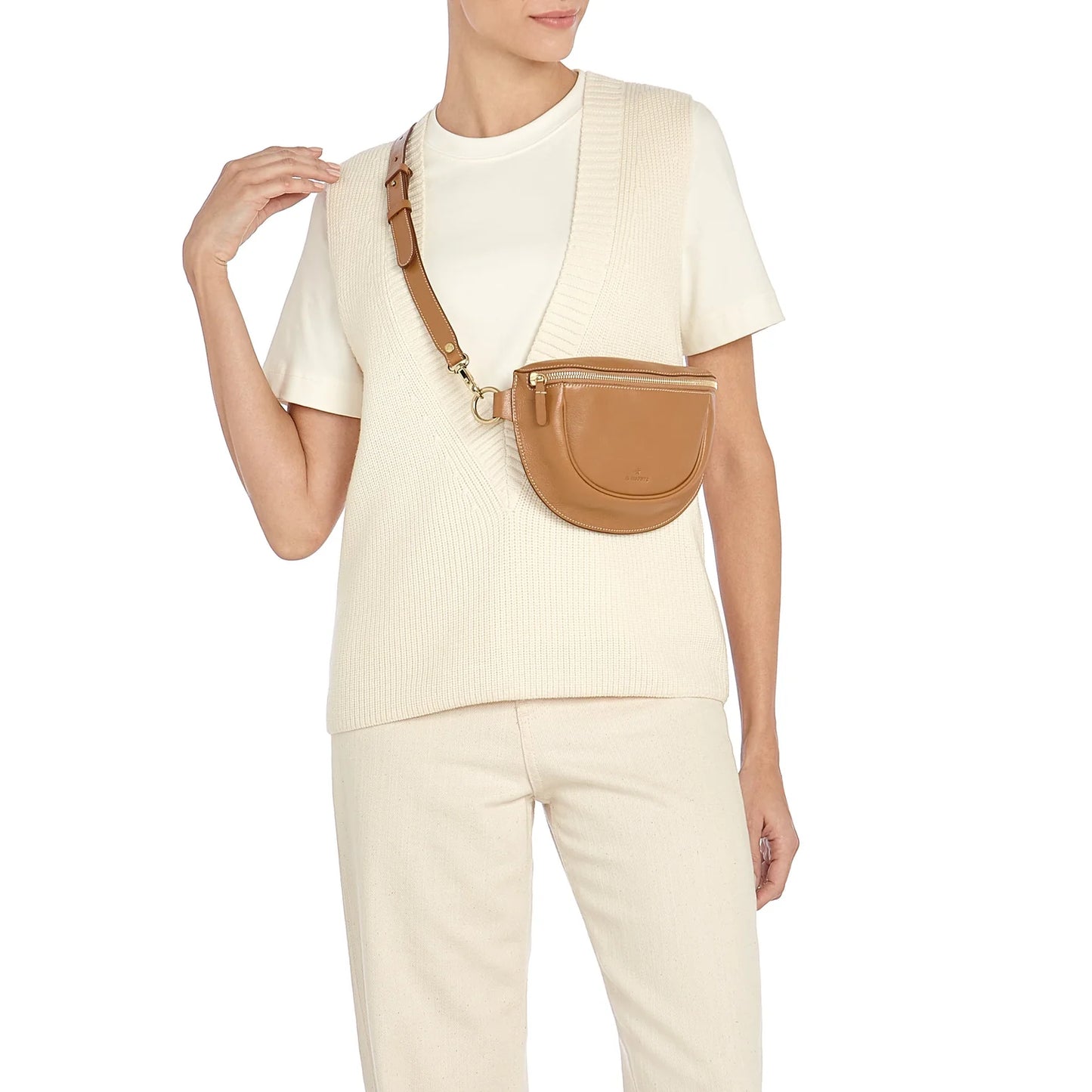 Il Bisonte Oliveta Belt Bag in Gianduia