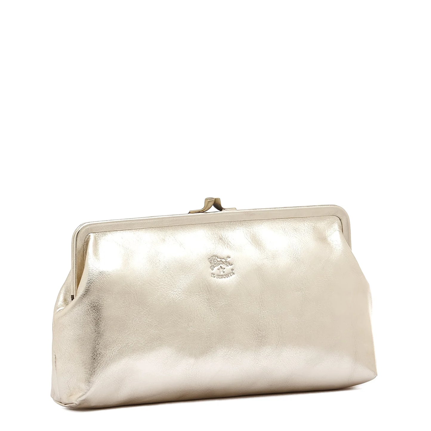 Il Bisonte Manuela Clutch Bag in Platinum
