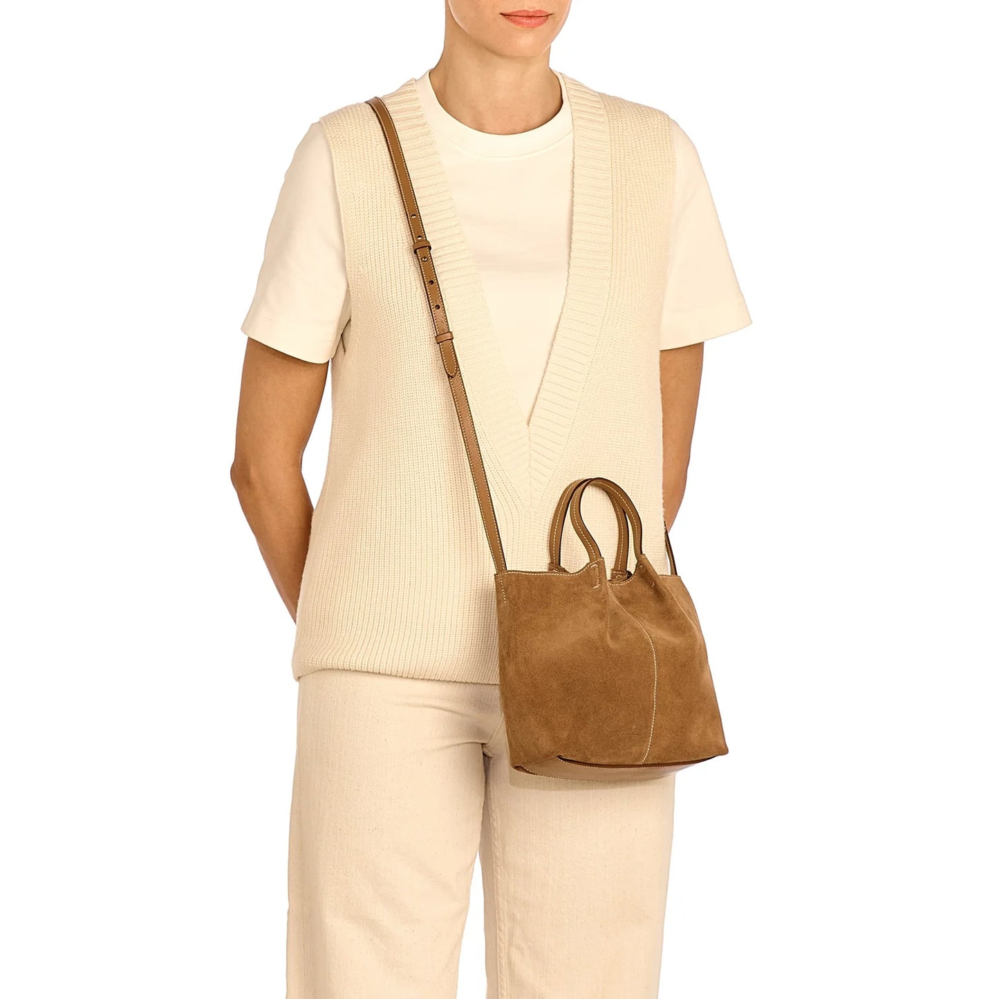 Il Bisonte Nina Crossbody in Gianduia