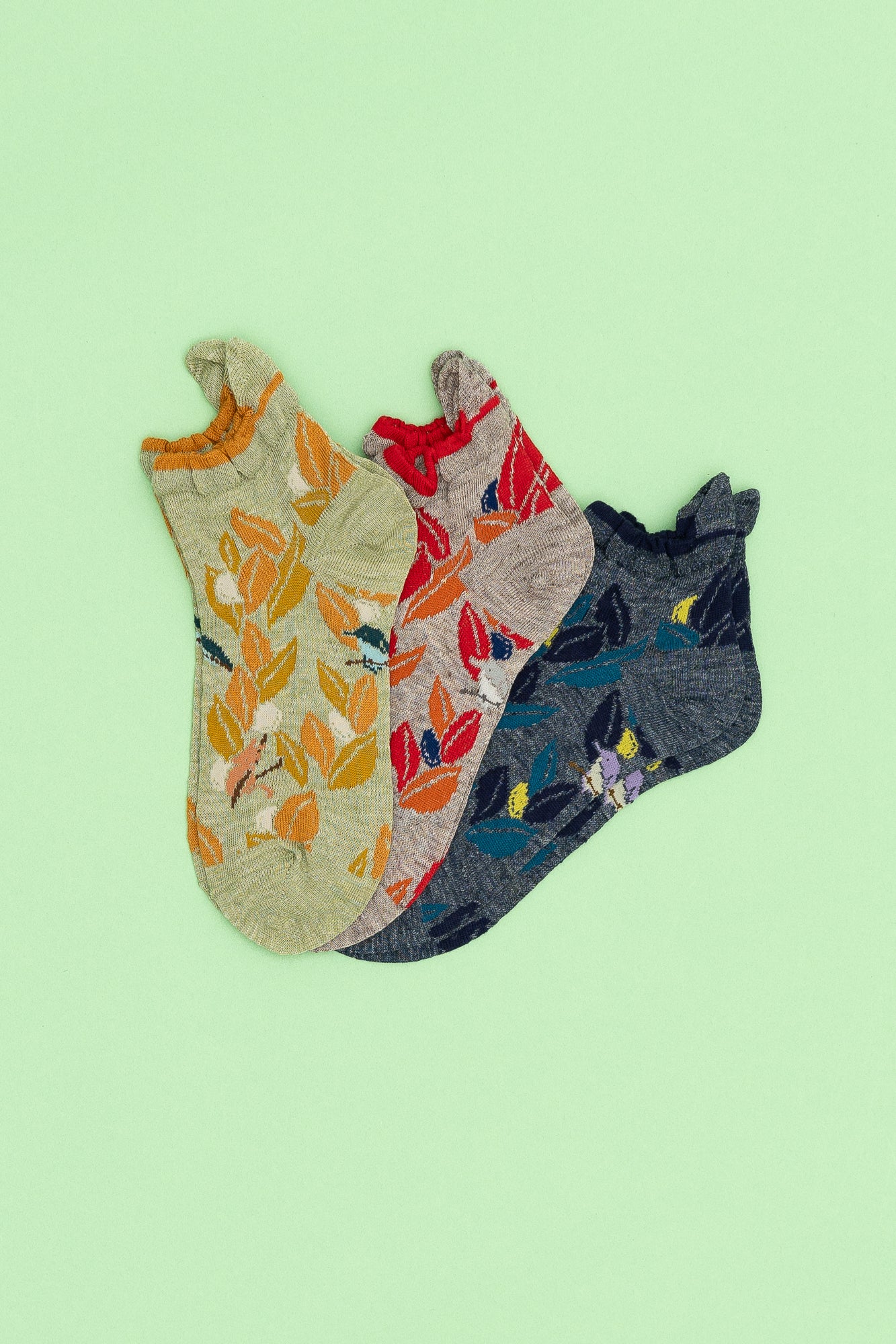 Antipast Women's Olive + Bird Cover Socks