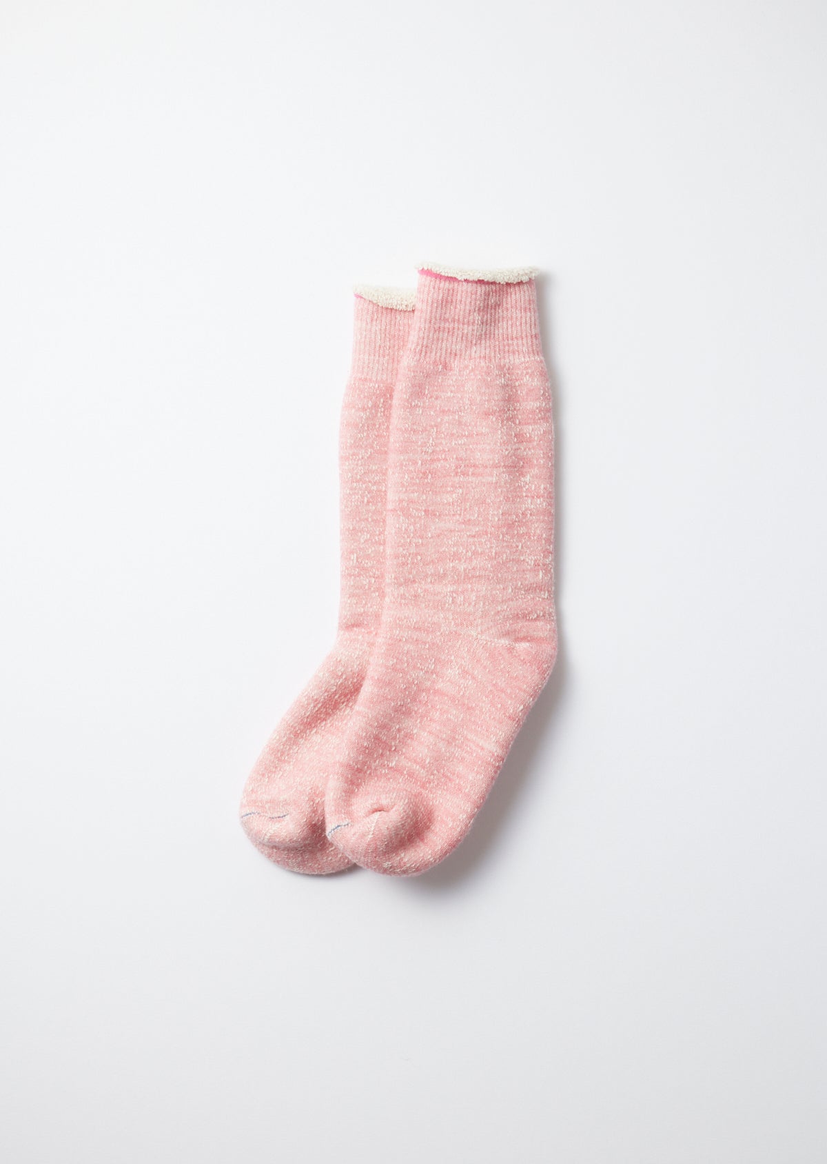 ROTOTO Double Face Crew Socks in Light Pink