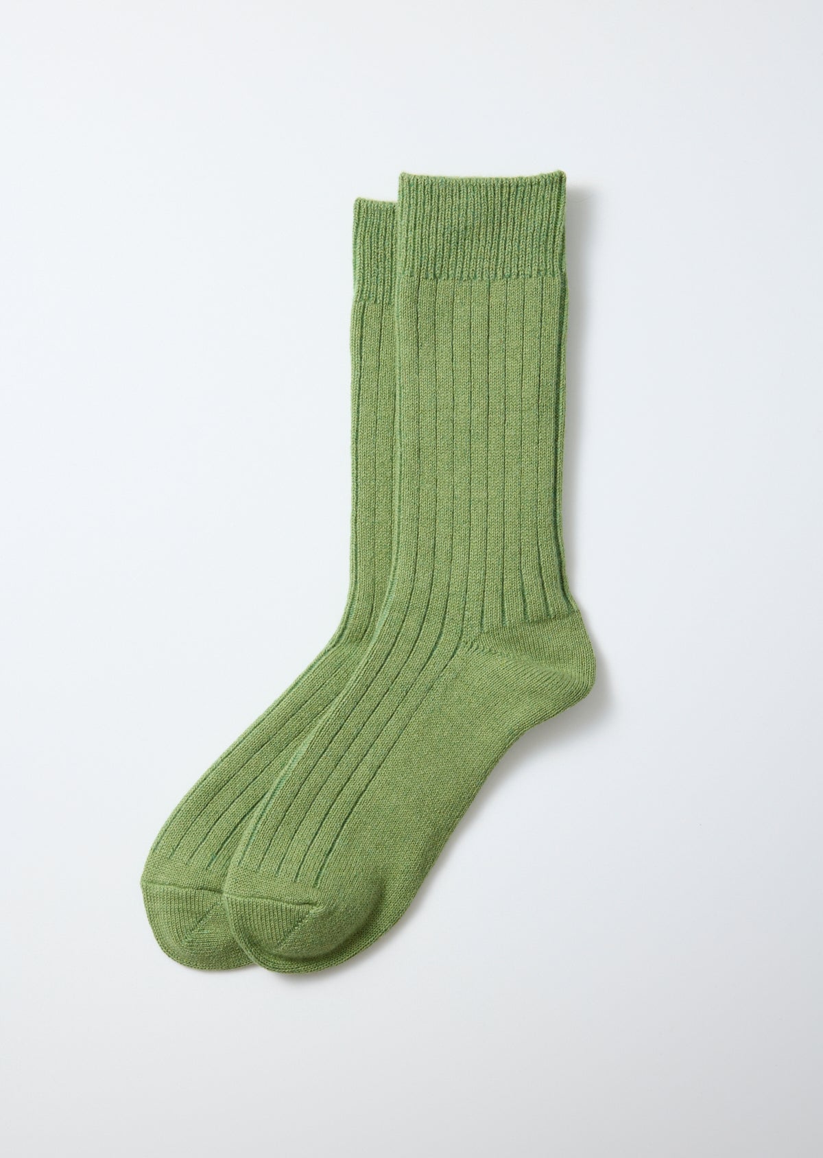ROTOTO Cotton Wool Socks in Light Green