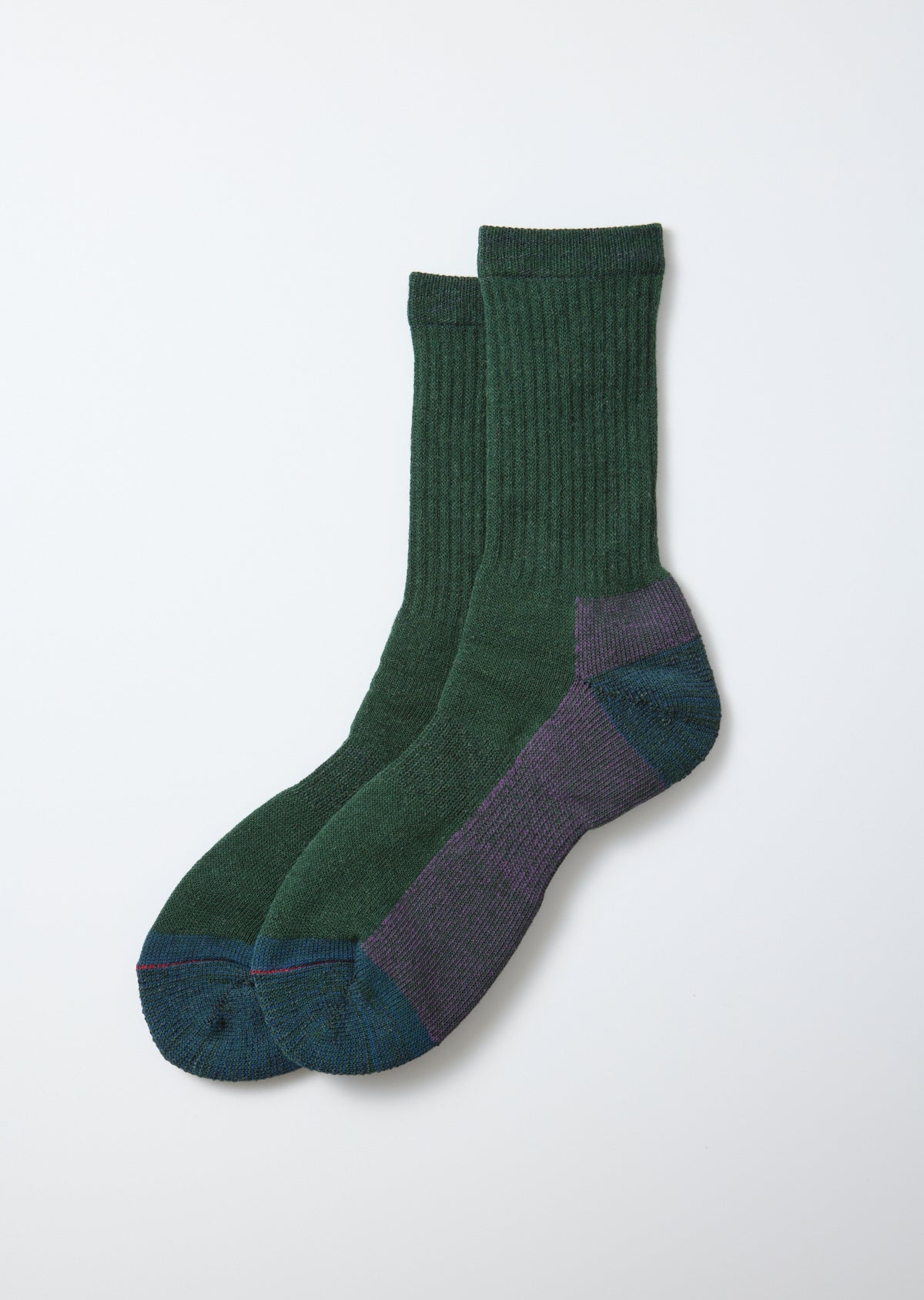 ROTOTO Double Face Merino Pile Socks in Green