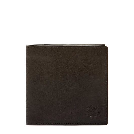 Il Bisonte Galileo Bi Fold Wallet- Black