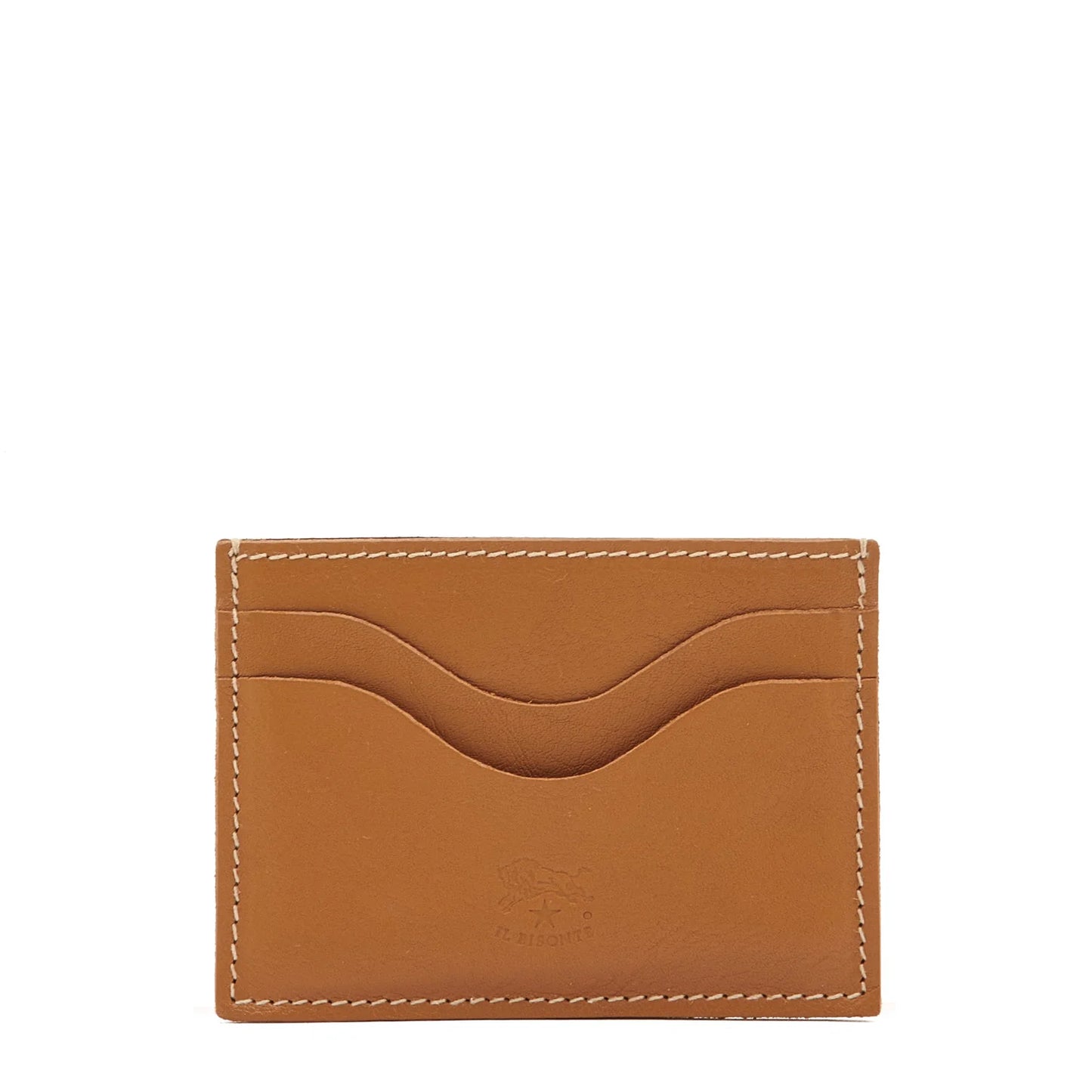 Il Bisonte Salina Card Case in Gianduia