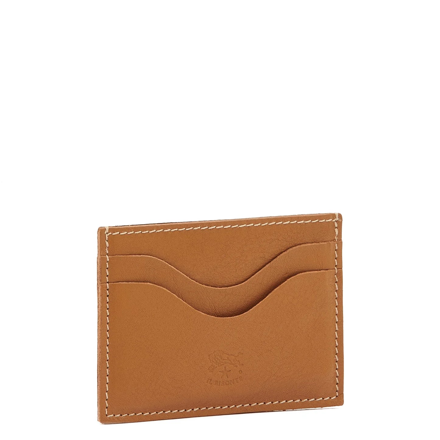 Il Bisonte Salina Card Case in Gianduia
