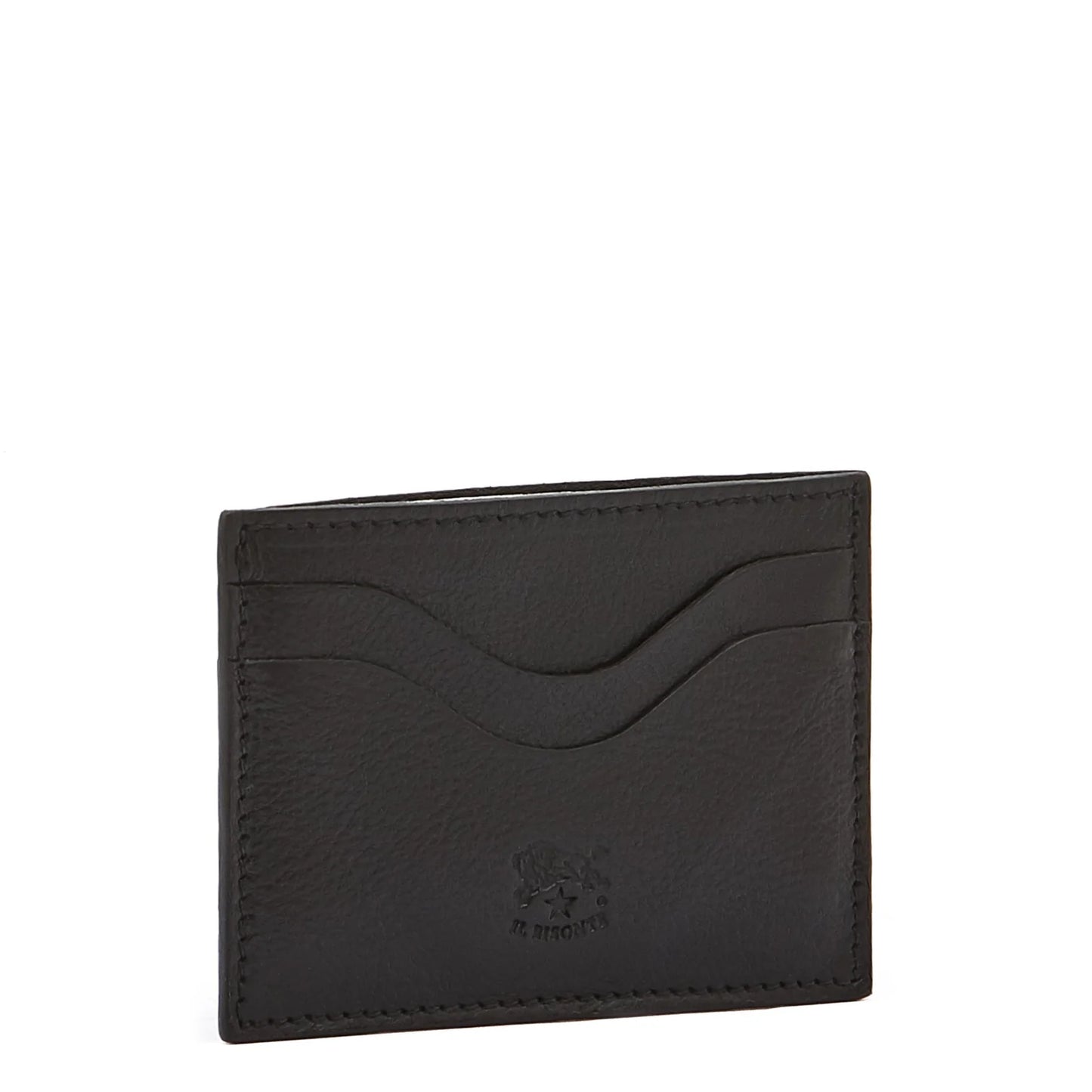 Il Bisonte Salina Card Case in Black