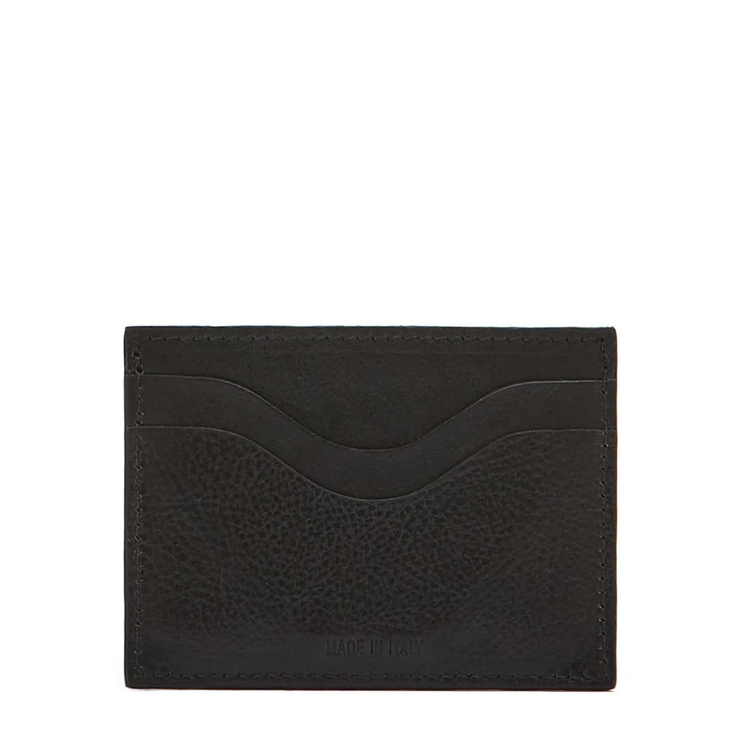 Il Bisonte Salina Card Case in Black