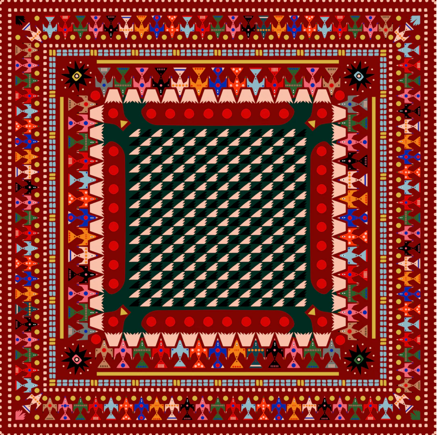 MUR Bird Tapestry Bandana