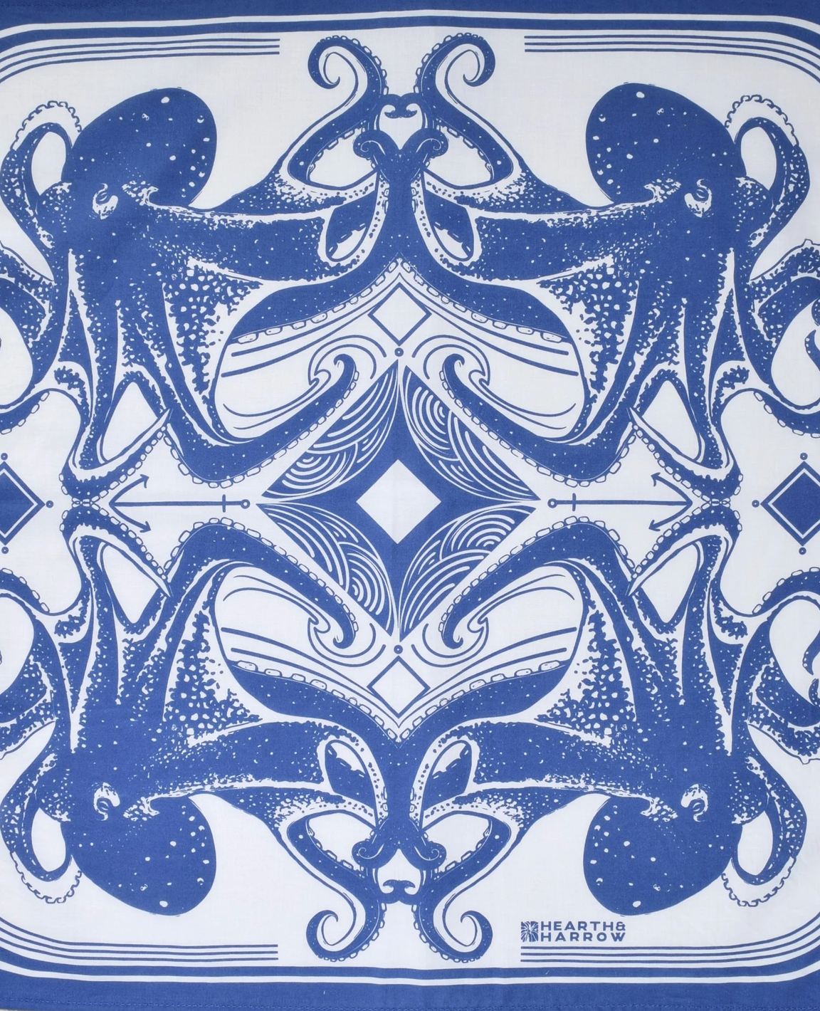 Hearth & Harrow Octopus Bandana - Blue