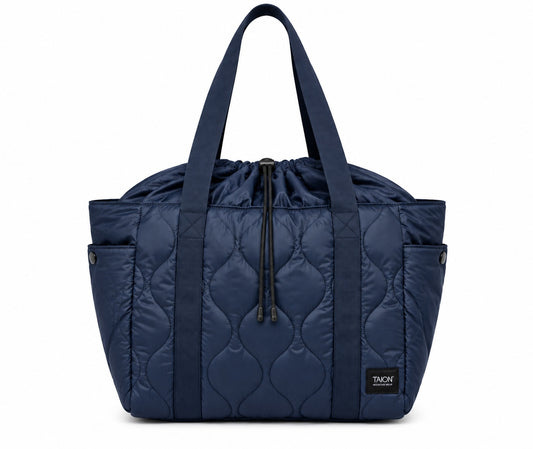 TAION Down Tote Bag  in Navy