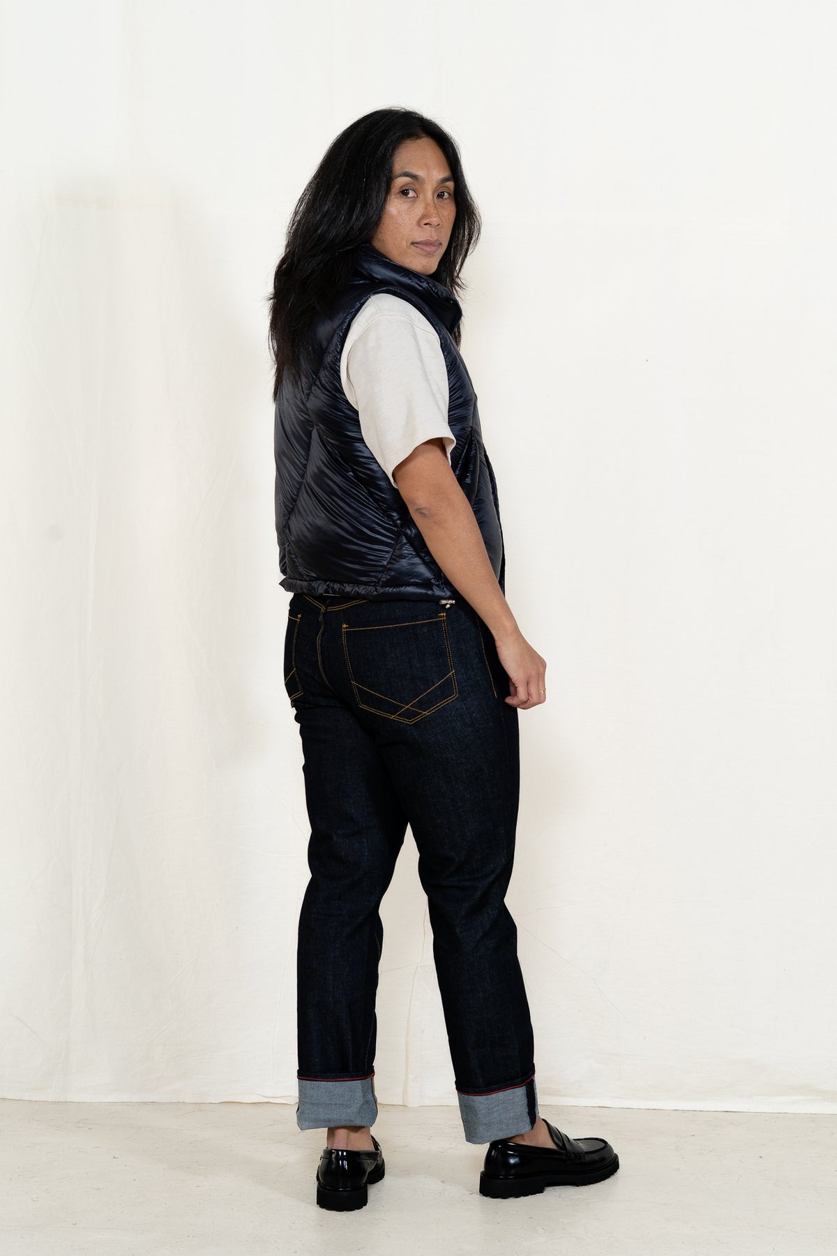 TAION Luxe Puffy Vest Dark Navy