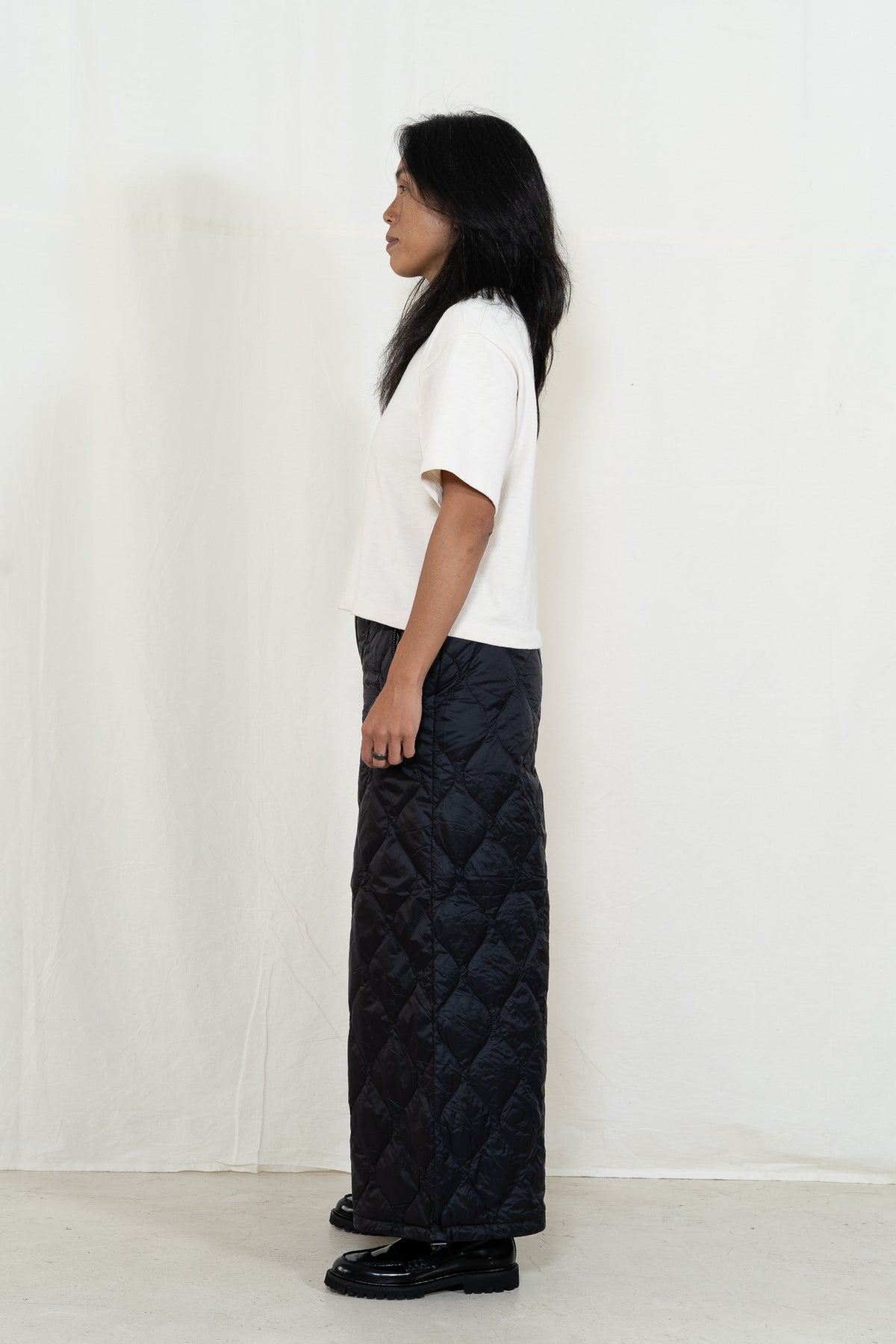 TAION Soft Down Pants in Black
