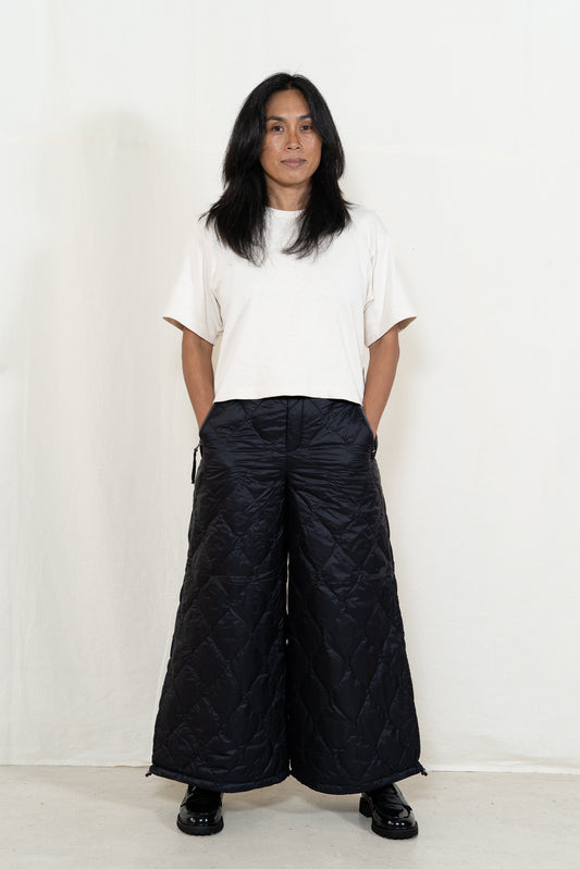 TAION Soft Down Pants in Black