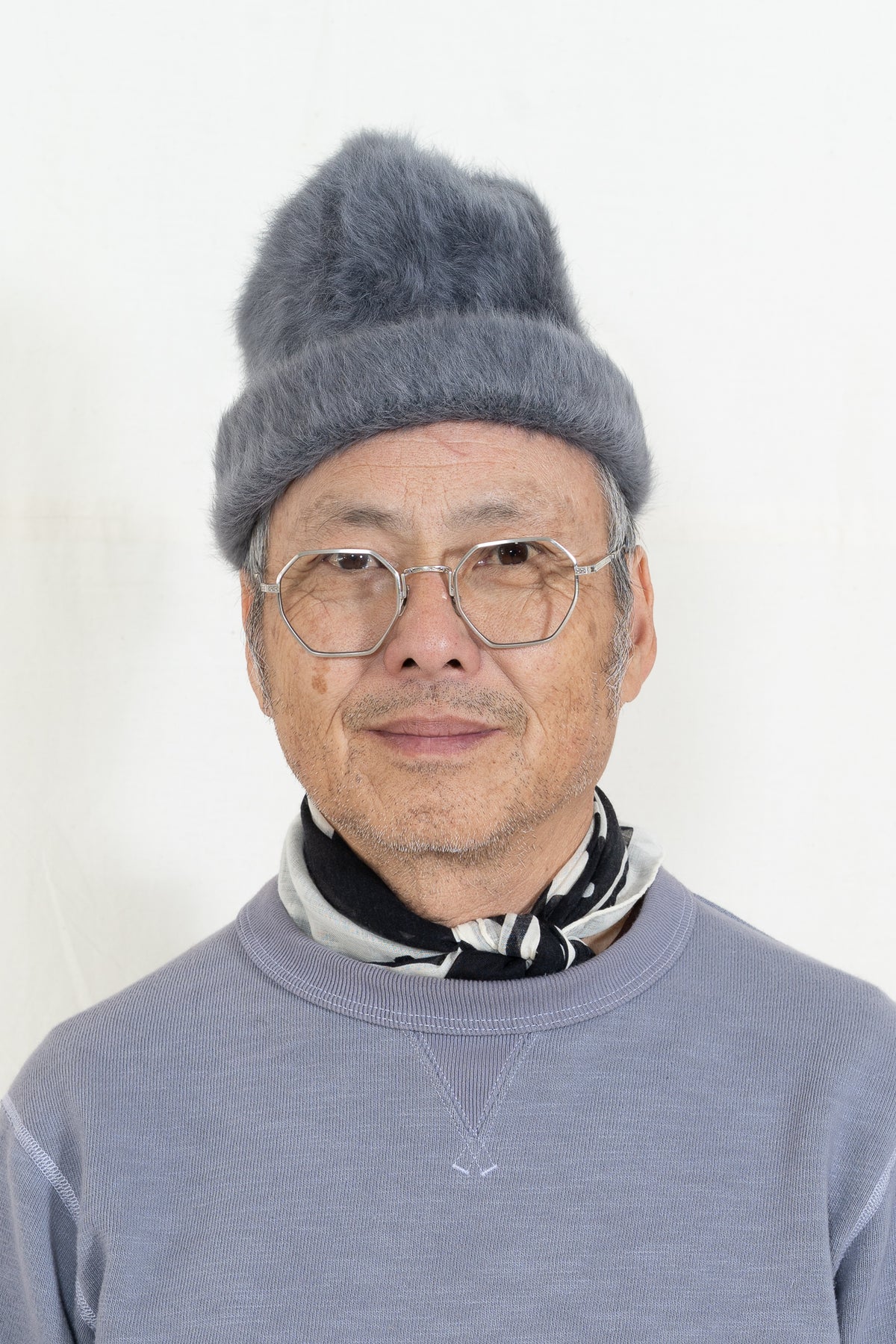 Reinhard Plank Cuffia Angora-Grey