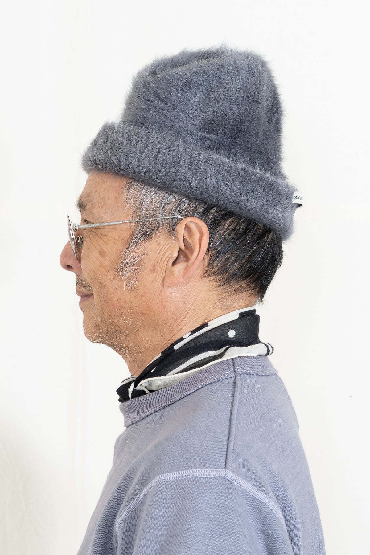 Reinhard Plank Cuffia Angora-Grey