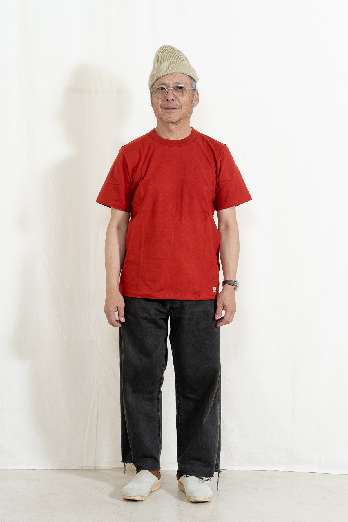 Armor-Lux Plain T-Shirt Callac in Ketchup