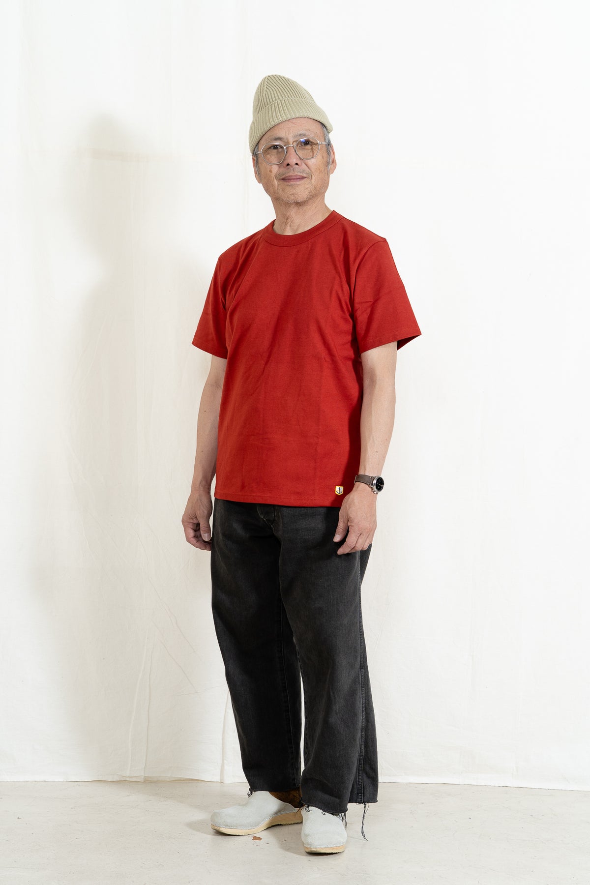 Armor-Lux Plain T-Shirt Callac in Ketchup
