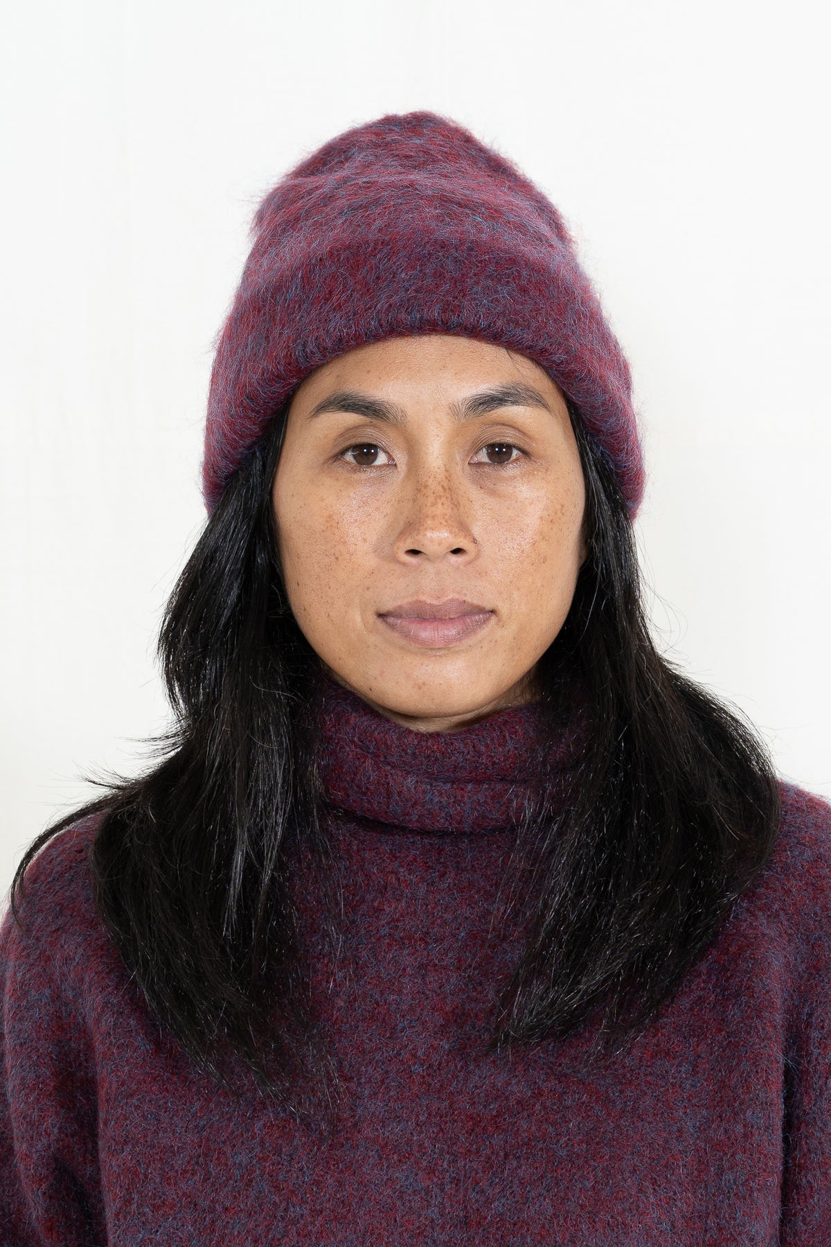 Sayaka Davis Mohair Beanie in Mulberry