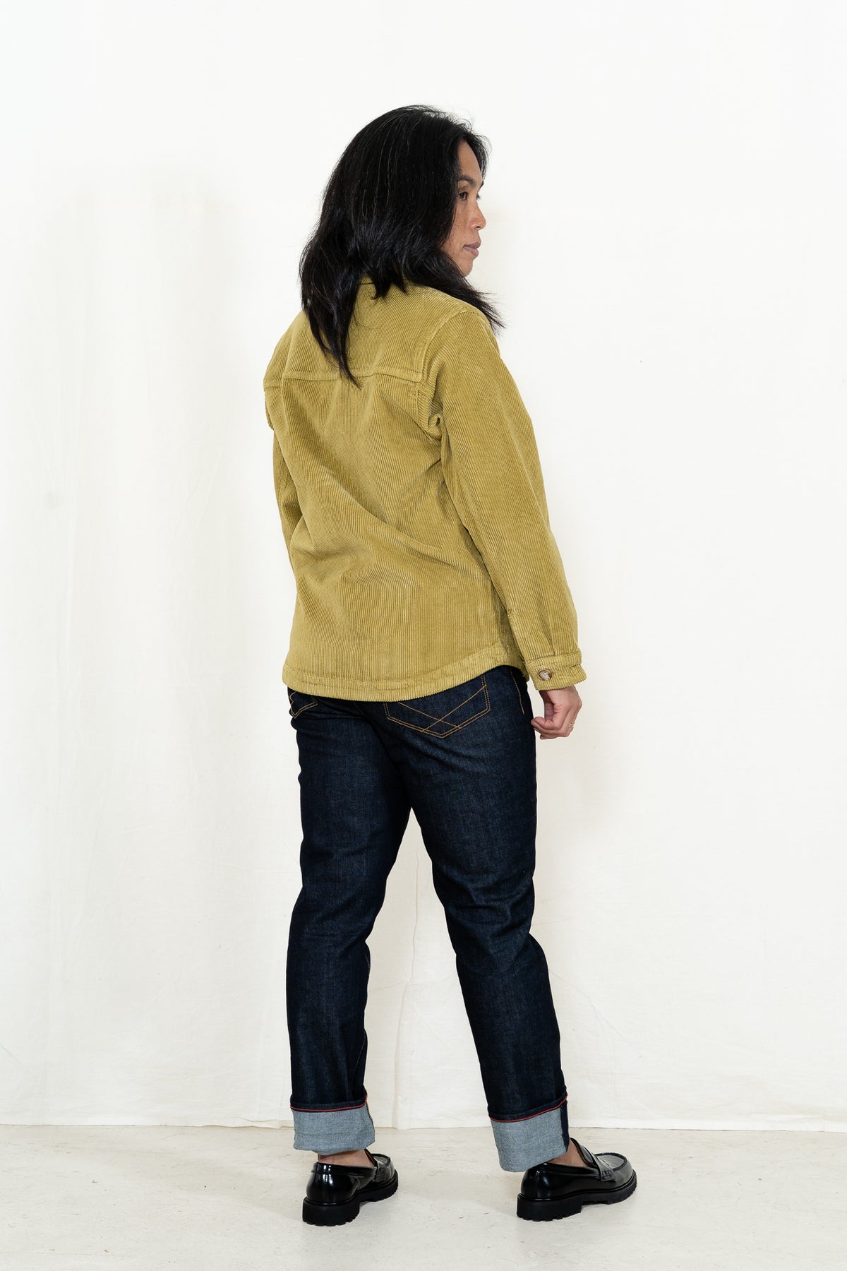 Armor-Lux Cord Fisherman's Jacket in Green Moss