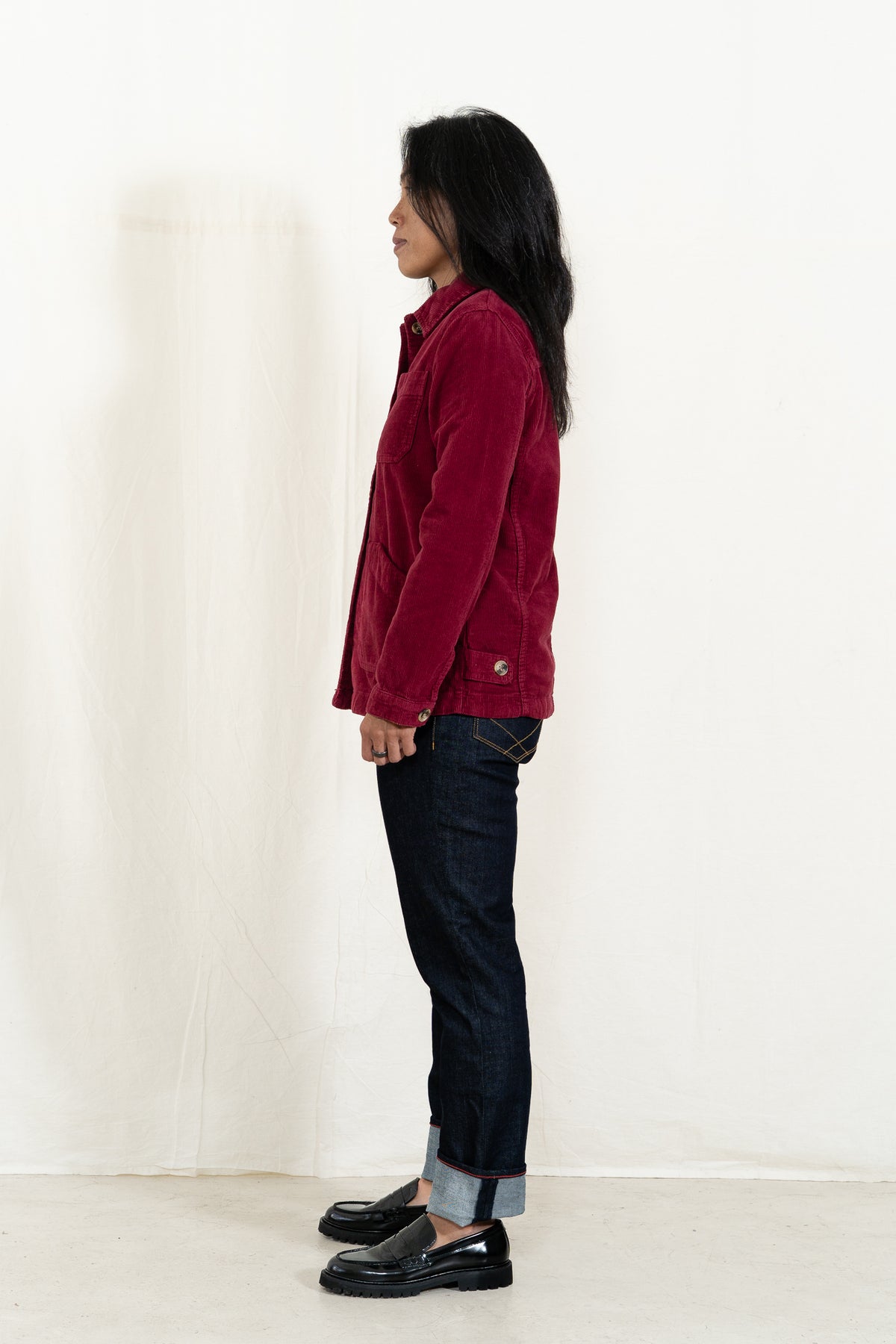 Armor-Lux Cord Fisherman's Jacket in Beet