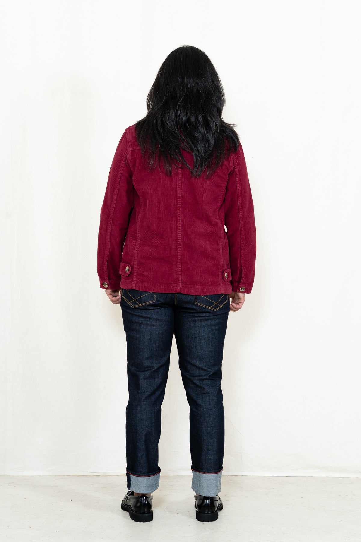 Armor-Lux Cord Fisherman's Jacket in Beet