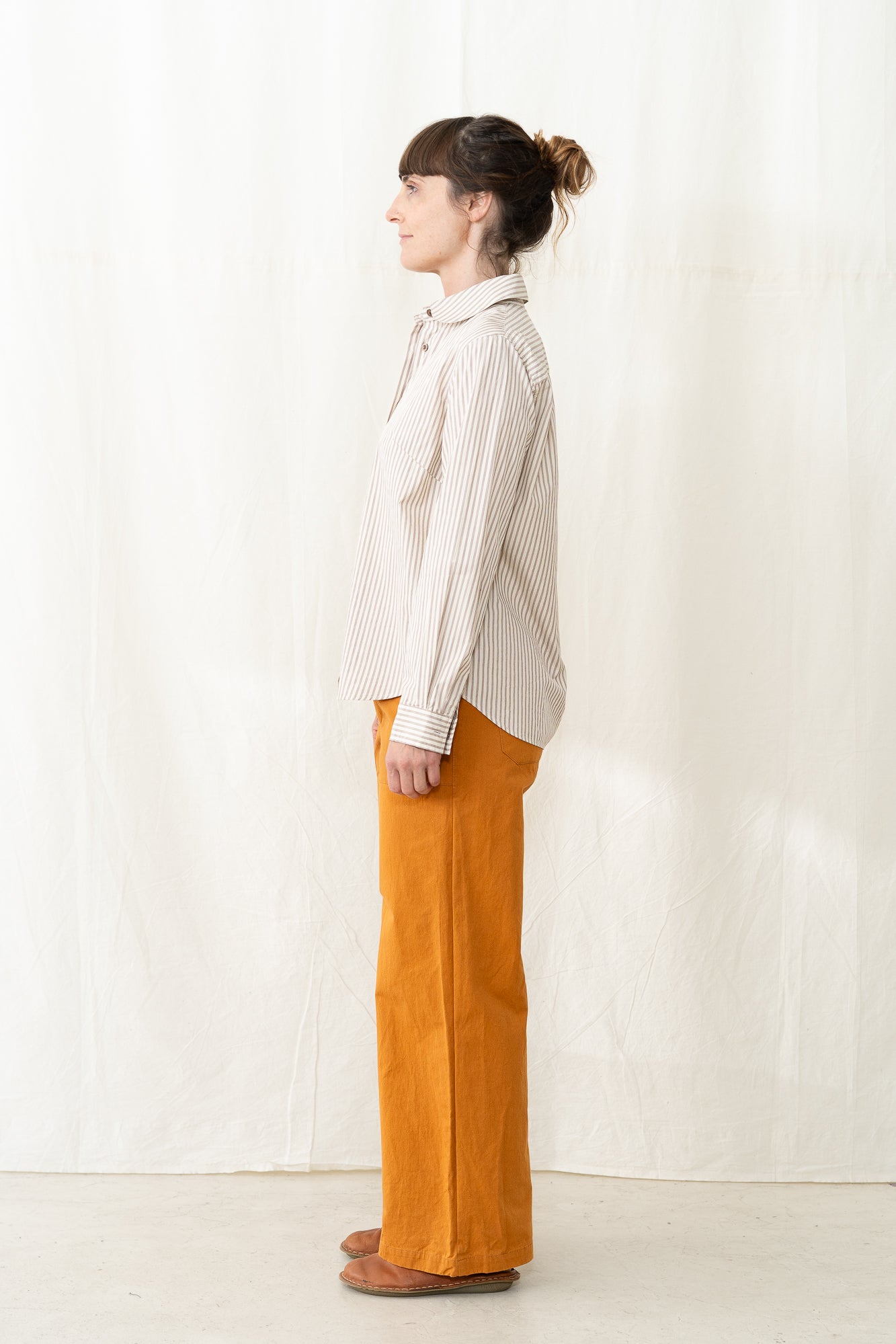 SARAHWEAR Sophia Shirt in Beige Stripe