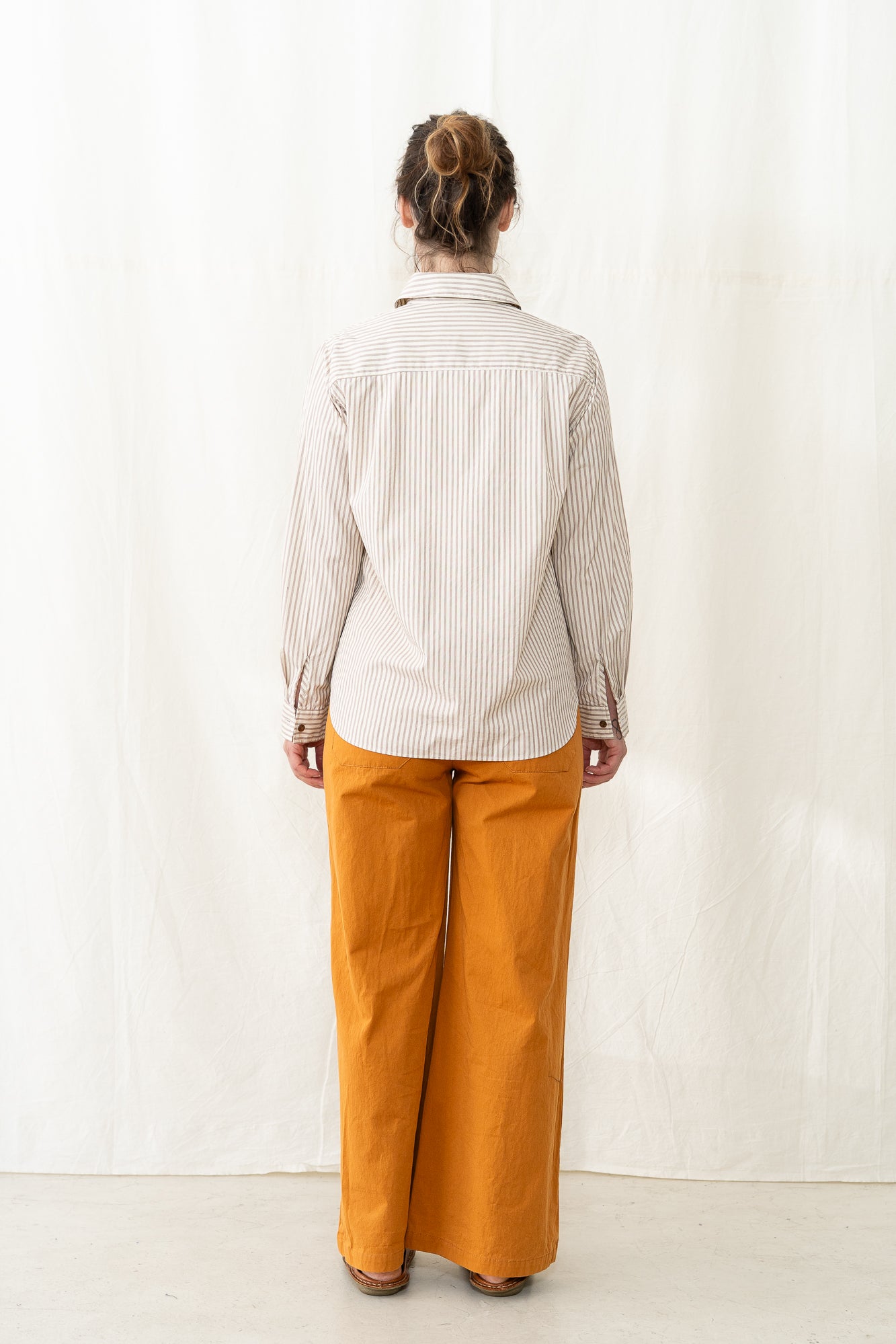 SARAHWEAR Sophia Shirt in Beige Stripe