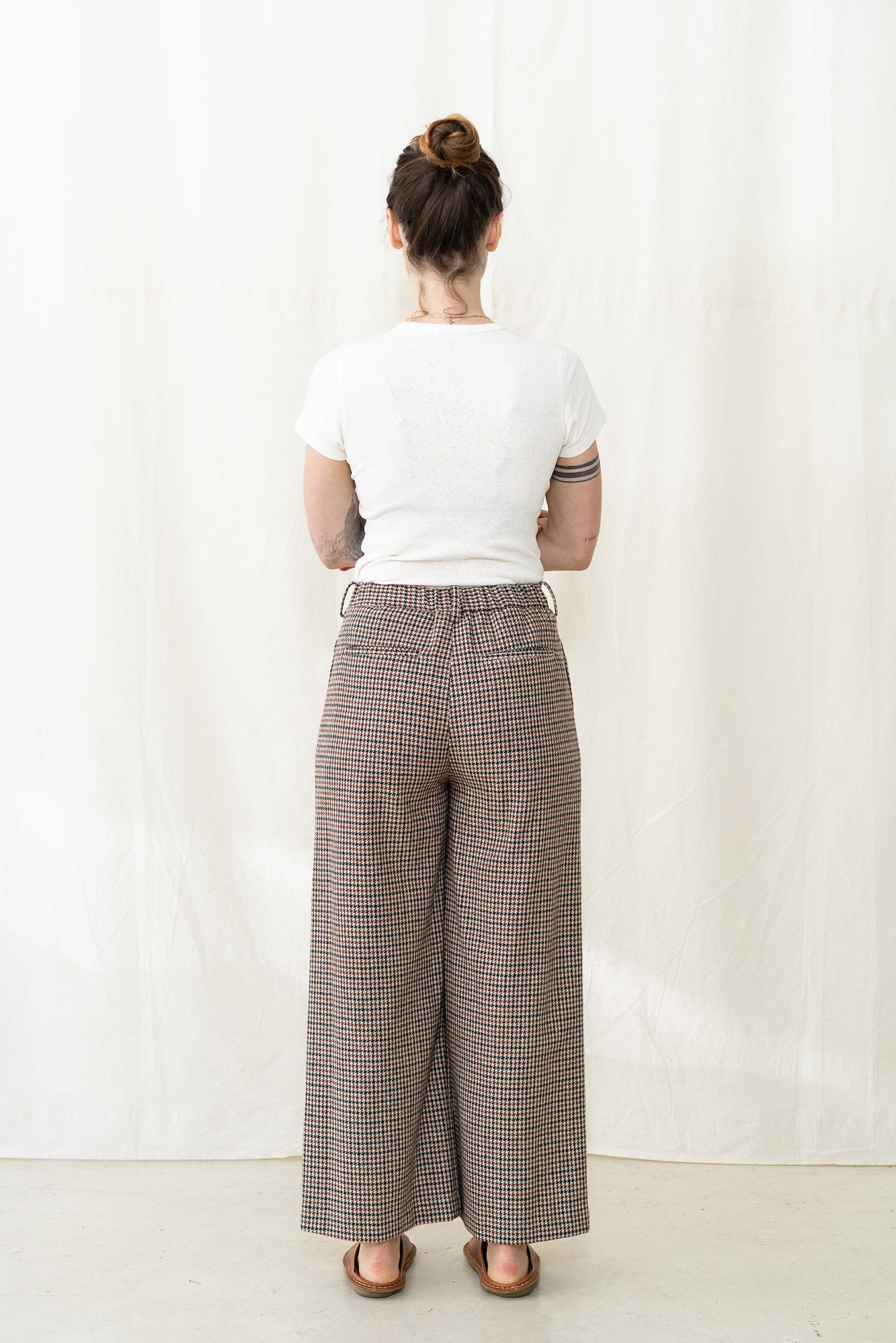 SARAHWEAR Gun Club Check Tweed Pant