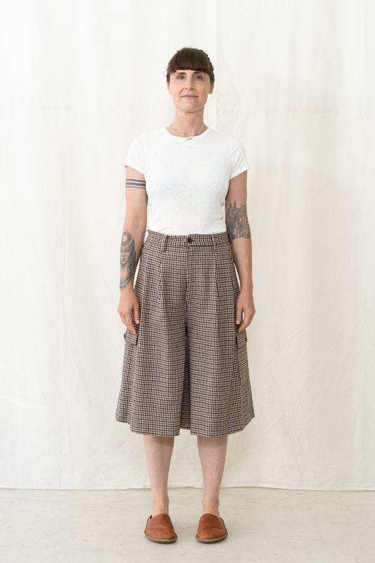 SARAHWEAR Gun Club Check Tweed Culotte