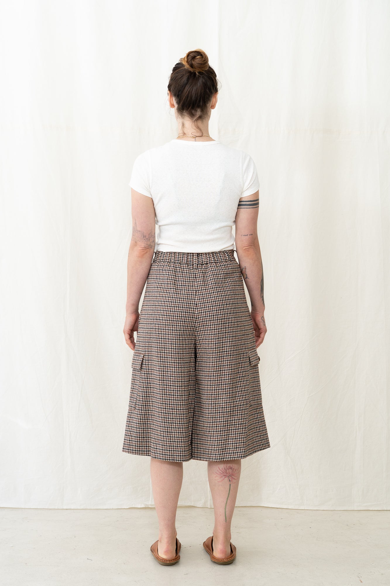 SARAHWEAR Gun Club Check Tweed Culotte