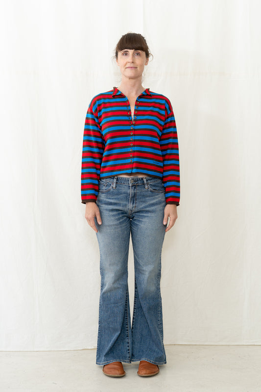 Bobo Choses Striped Cotton Cardigan