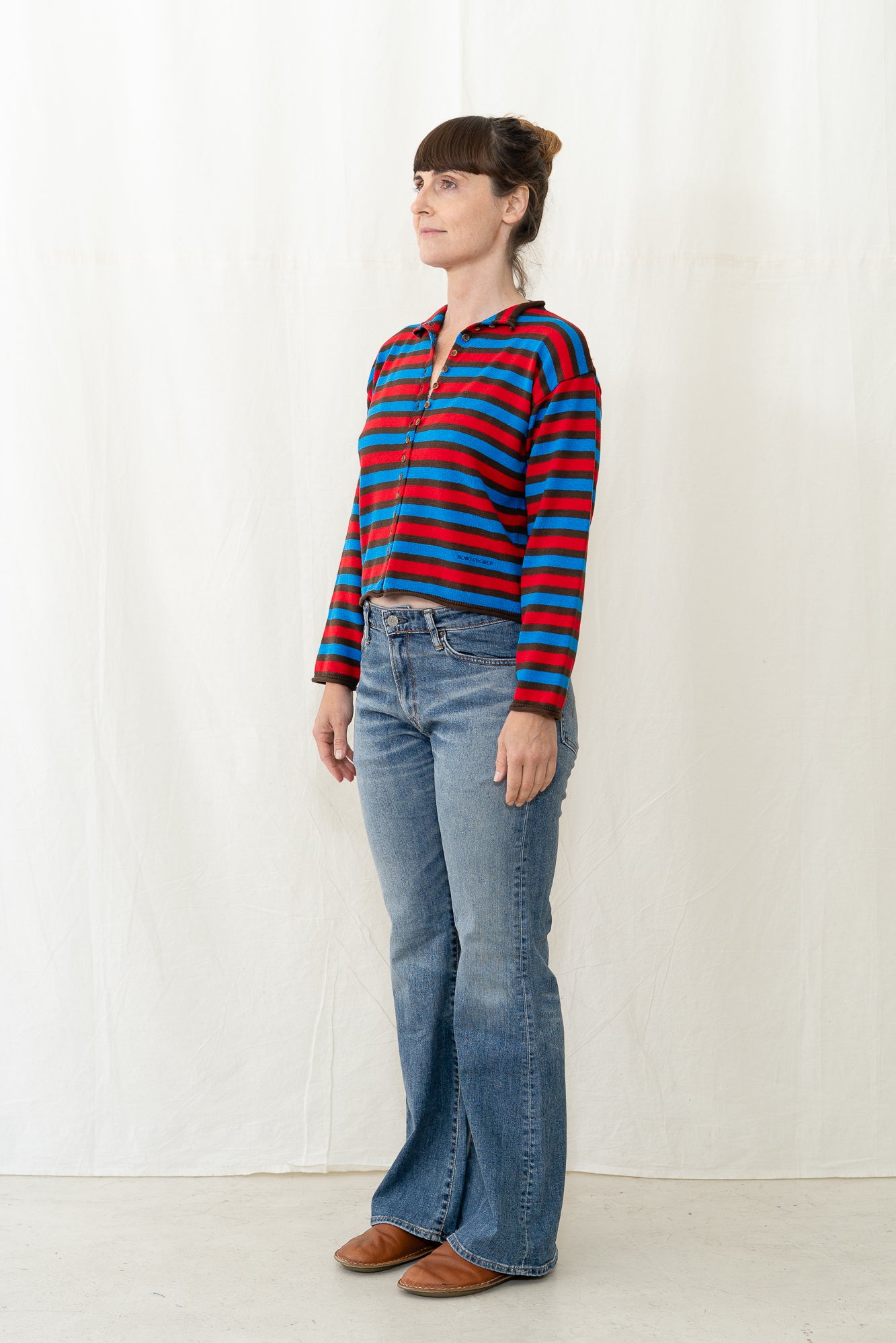 Bobo Choses Striped Cotton Cardigan