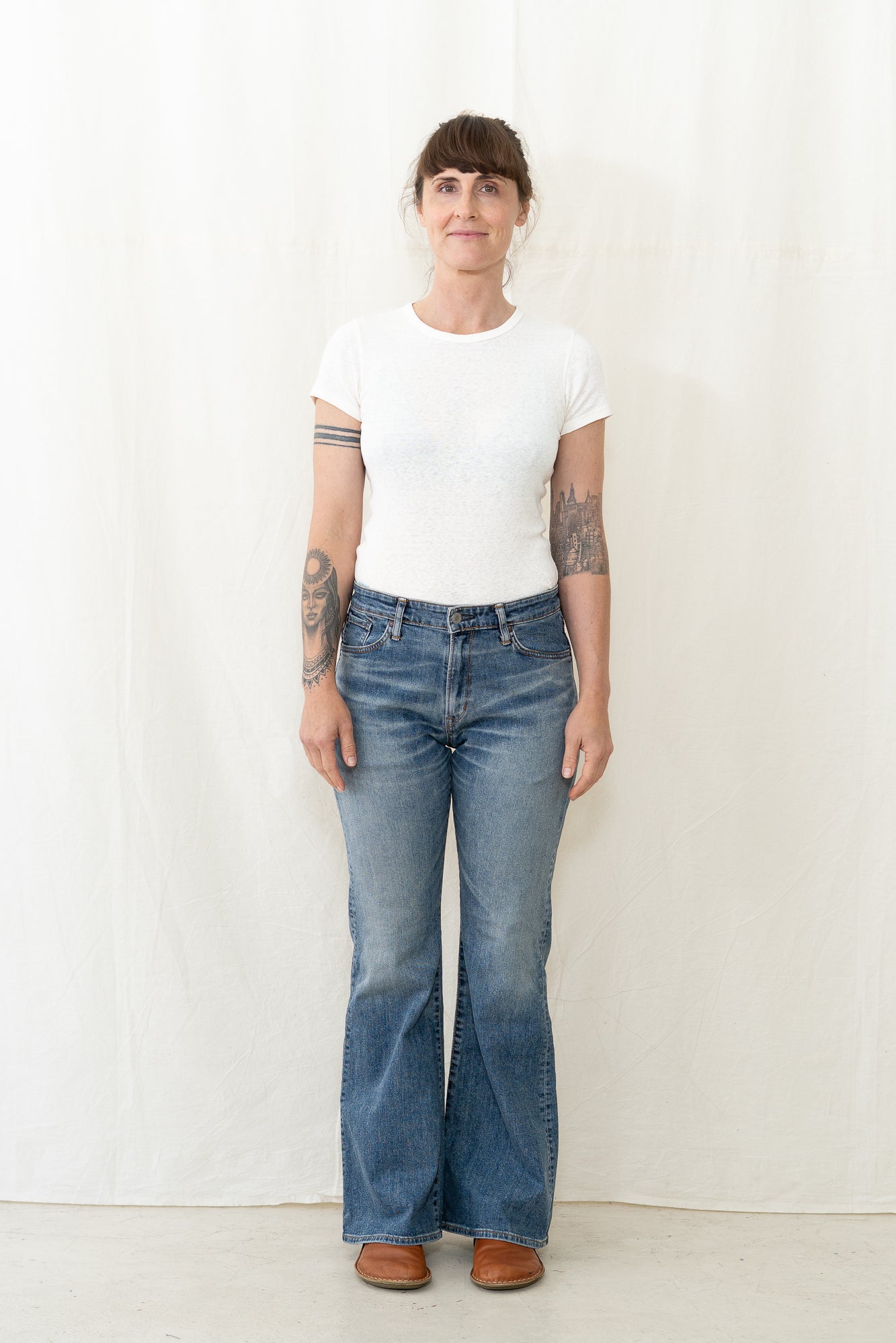 EDWIN Aomori Flare Denim Medium Blue