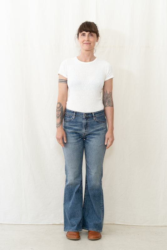 EDWIN Aomori Flare Denim Medium Blue