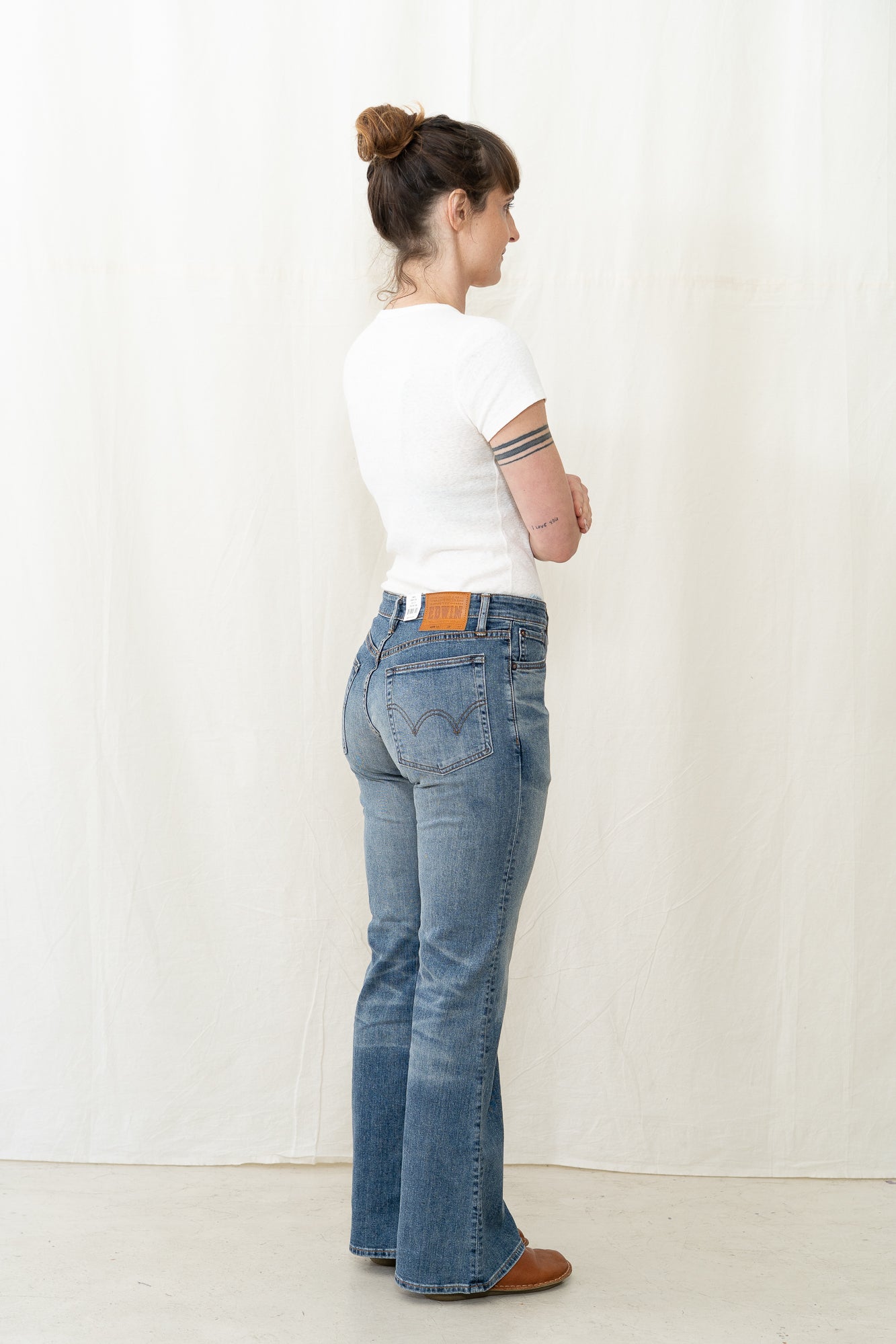 EDWIN Aomori Flare Denim Medium Blue